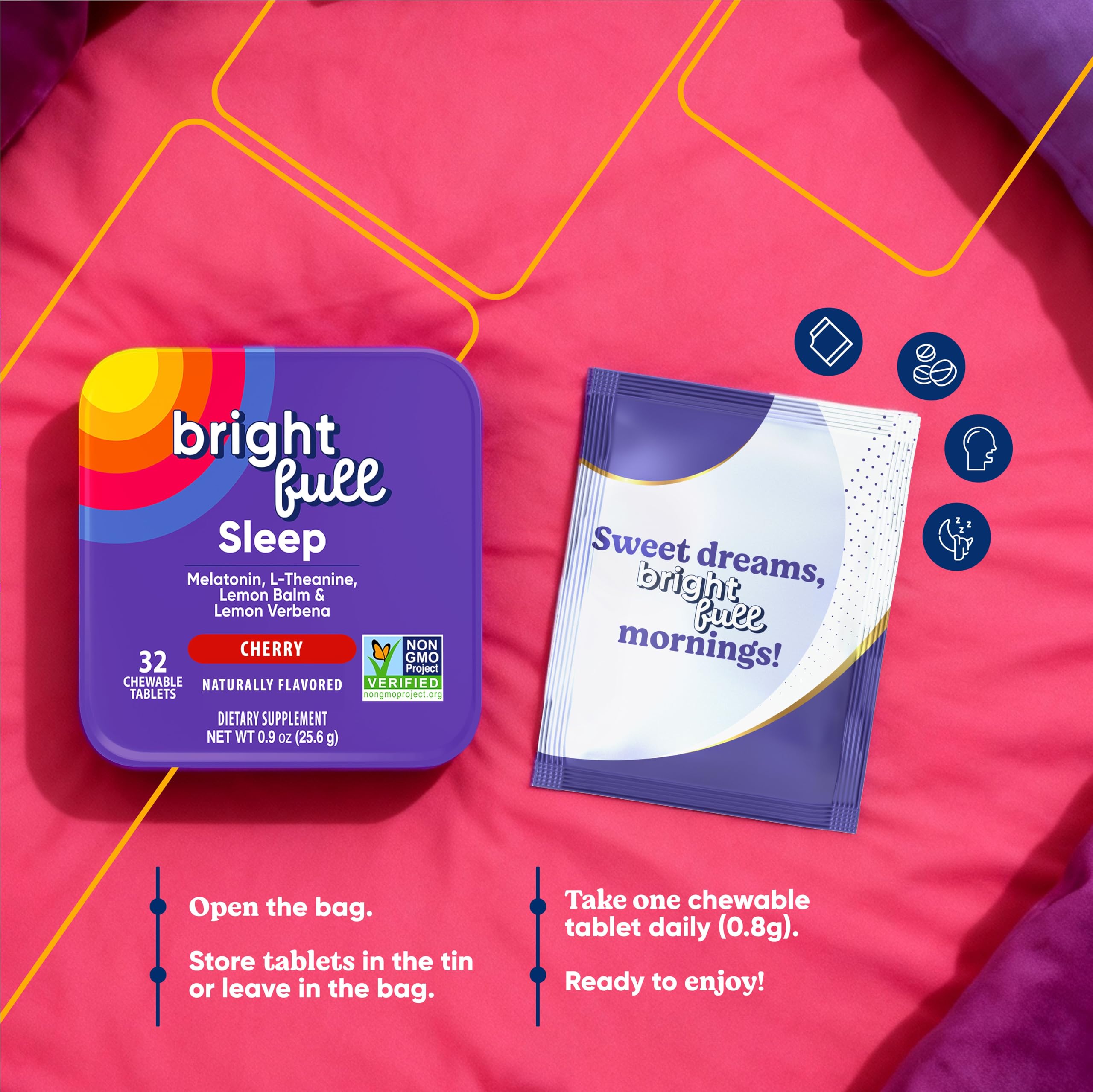 Amazon.com: BRIGHTFULL Sleep Chewable Tablets | Melatonin