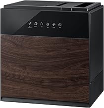 Three Up Multi-functional Vaporizing Humidifier, 2.6 gal (7.0 L), Maximum Humidification Amount, 59.6 fl oz (1,500 ml) / h 1500 ml/ h, 152 Tatami, Grand Luxe, GX Series, Black, GX-T2267BK