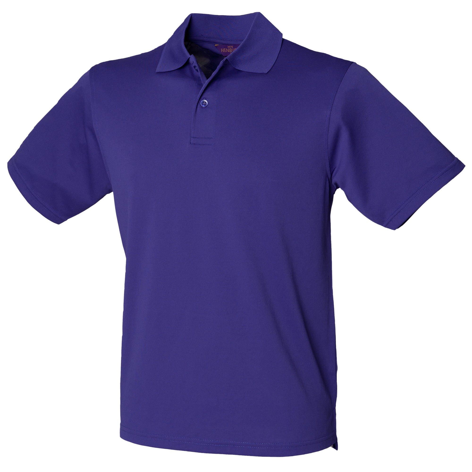 Henbury Mens Coolplus® Pique Polo Shirt (3XL) (Bright Purple)