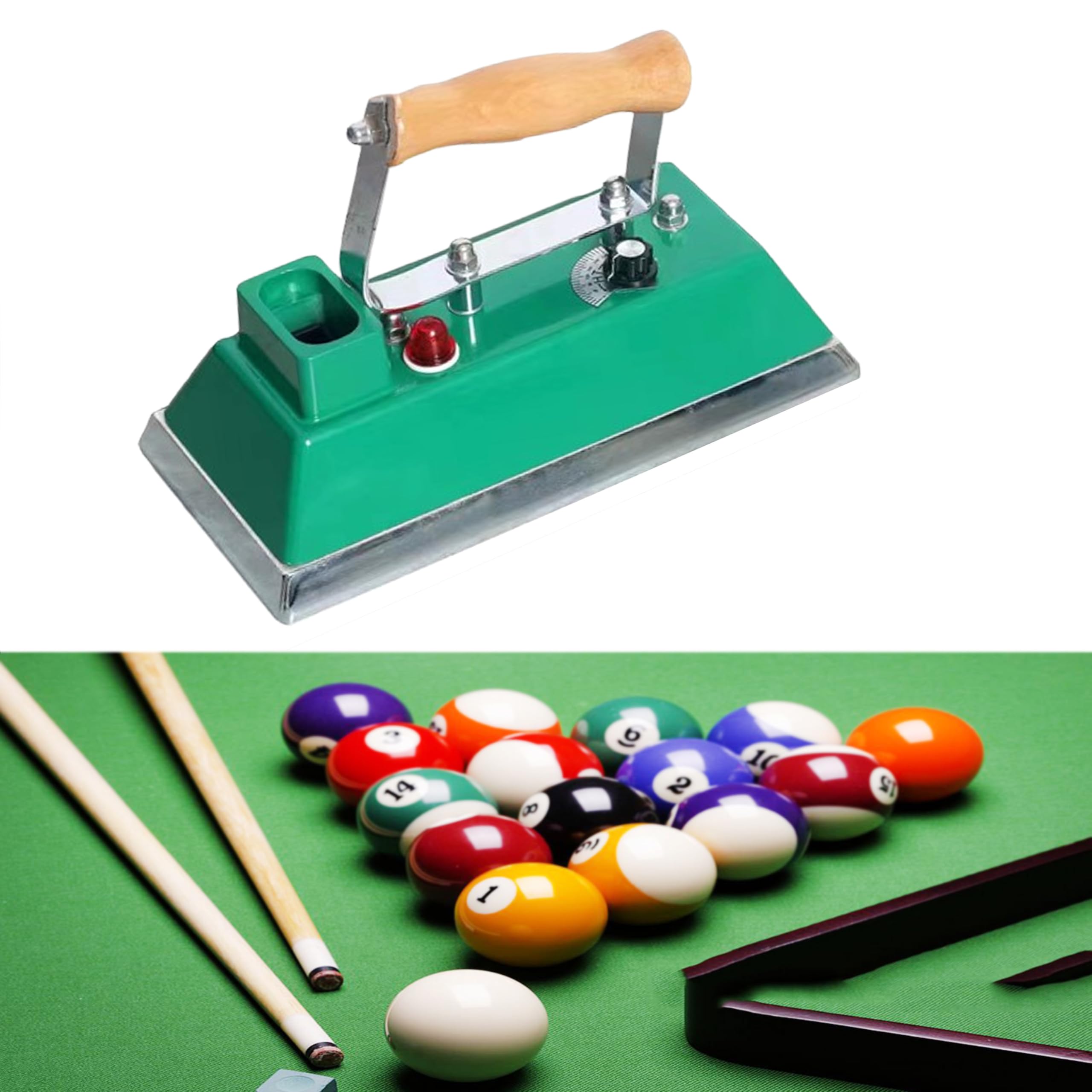 Billiards Table Cloth Iron, Pool Table Billiard, Snooker & Pool Table Cloth Iron, Adjustable Temperature Snooker Table Iron, for Billiard Games Room,Playroom Clubs,243mm