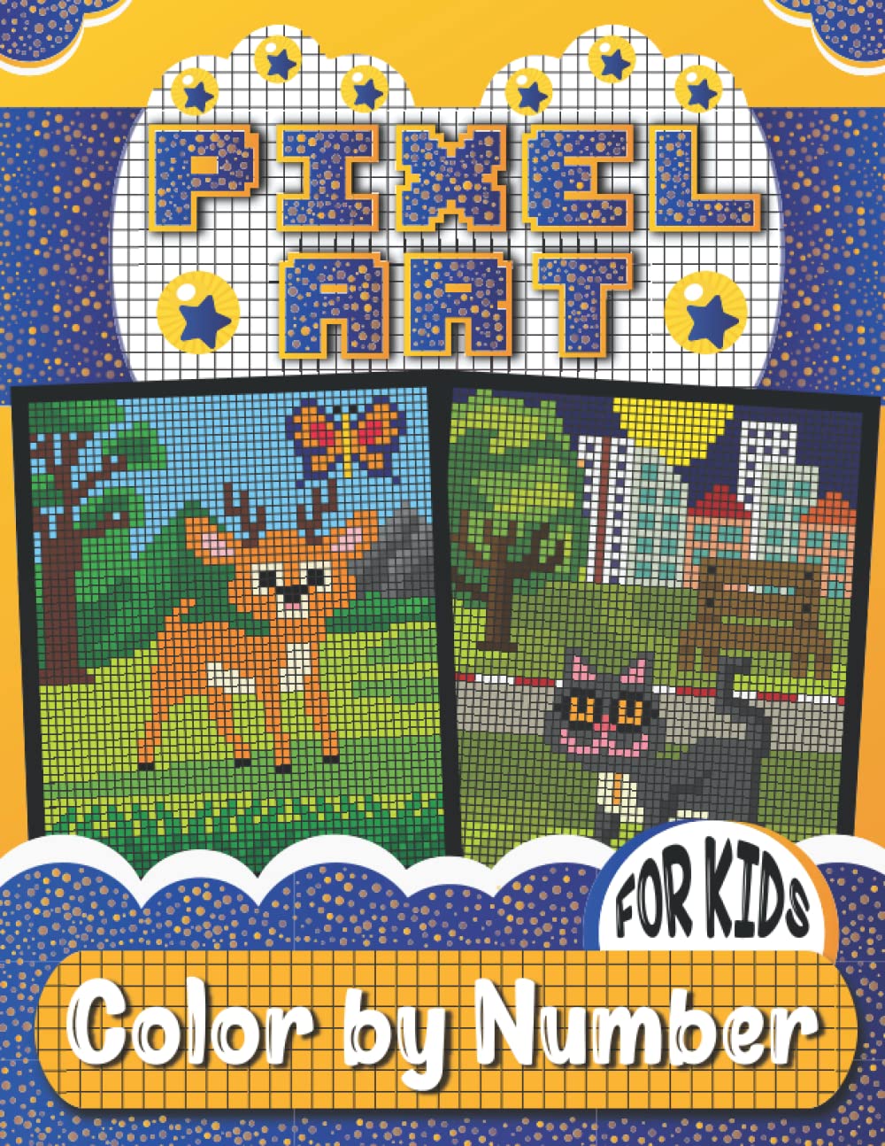 Buy Pixel Art Color by Number for Kids Pixel Art Coloring Book For