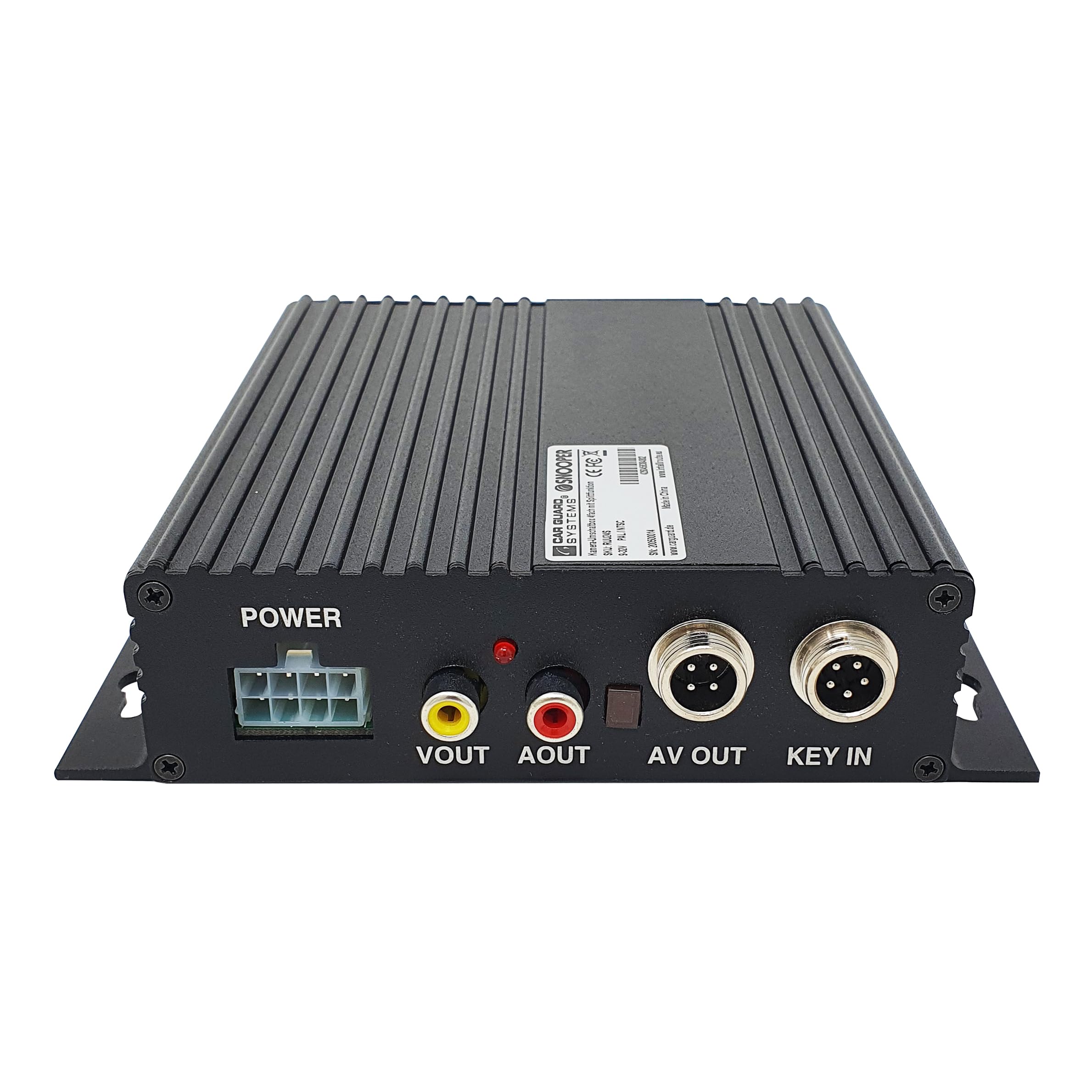 Kamera-Umschaltbox 4fach für 4 Kameras mit Splittfunktion und Trailer-Prioritätenschaltung von CARGUARD Systems