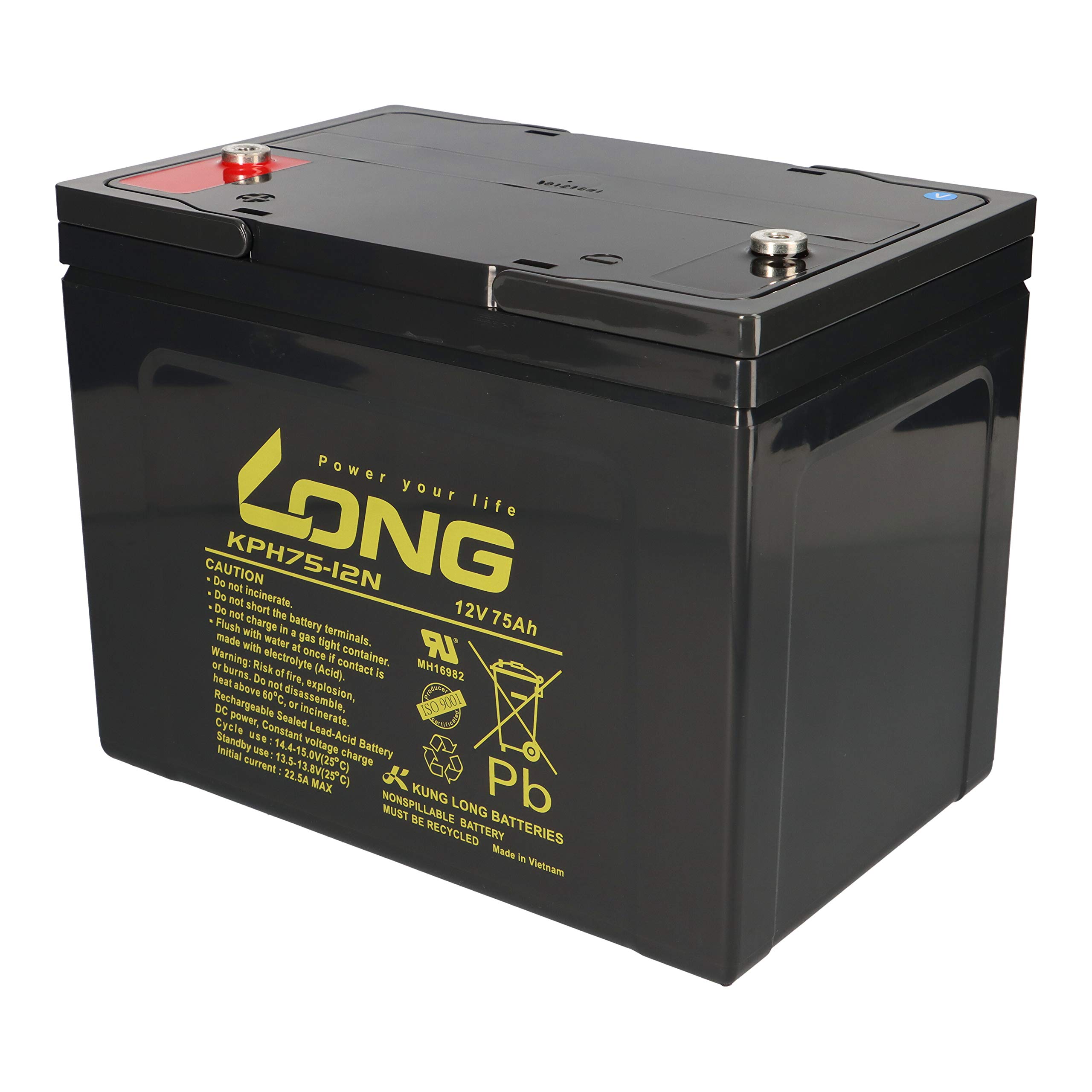 Bleiakku 2X 12V 75Ah Kompatibel Zu Rollstuhl E-Mobil Seniorenmobil U.a. - Langlebig - Wartungsfrei - Zuverlässig - Ersatzakku - Akku - Batterie