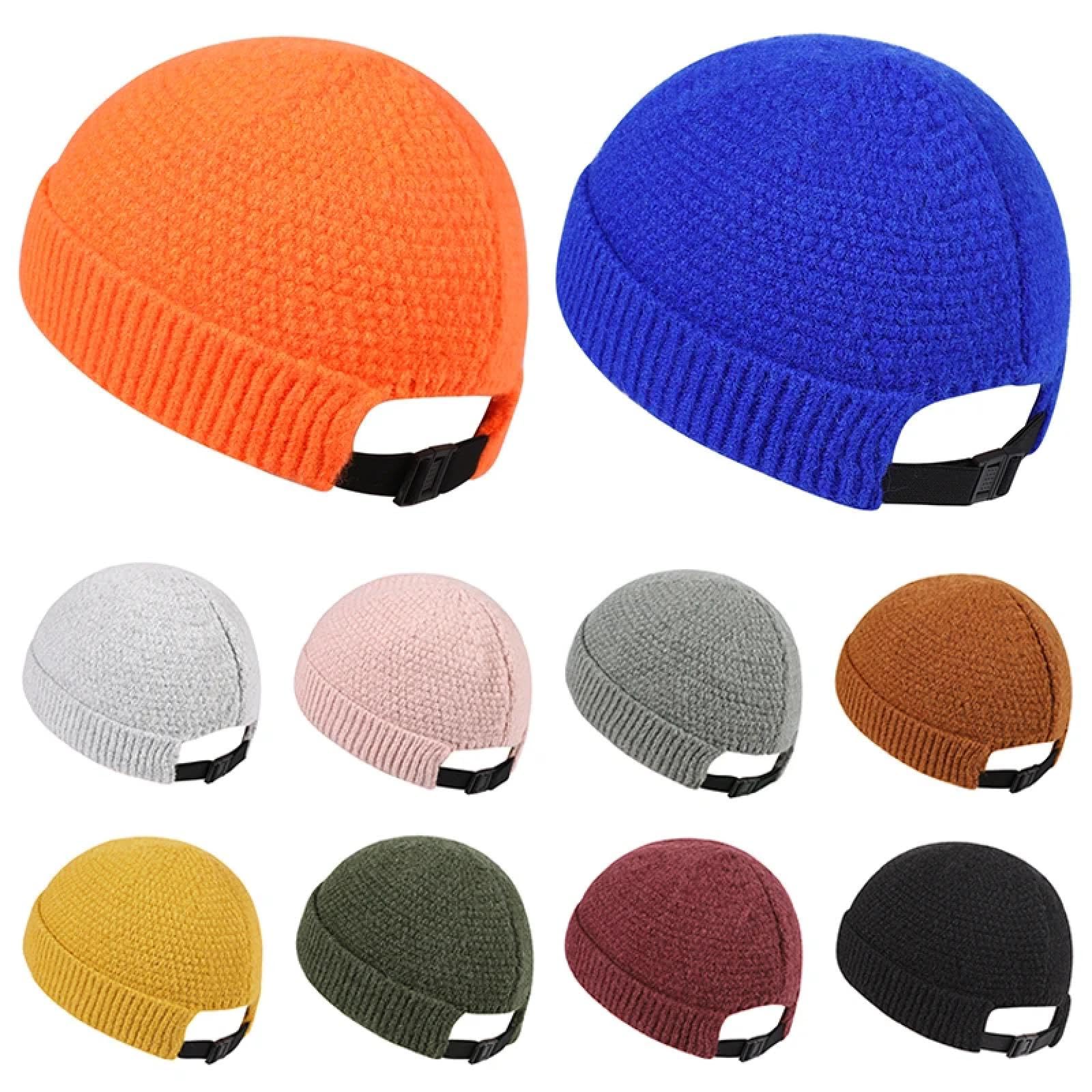 SiVaji Czapki Czapki Skullies Czapki Czapka zimowa Ciepła Codzienna Czapka Hip Hop Dorośli Mężczyźni Czapka Na Zewnątrz Czapka Regulowana