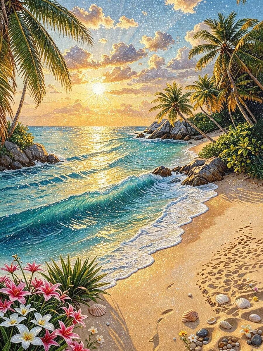 5D Paysage Diamond Painting Adulte Ronde Diamond Peinture 60x80cm-1460