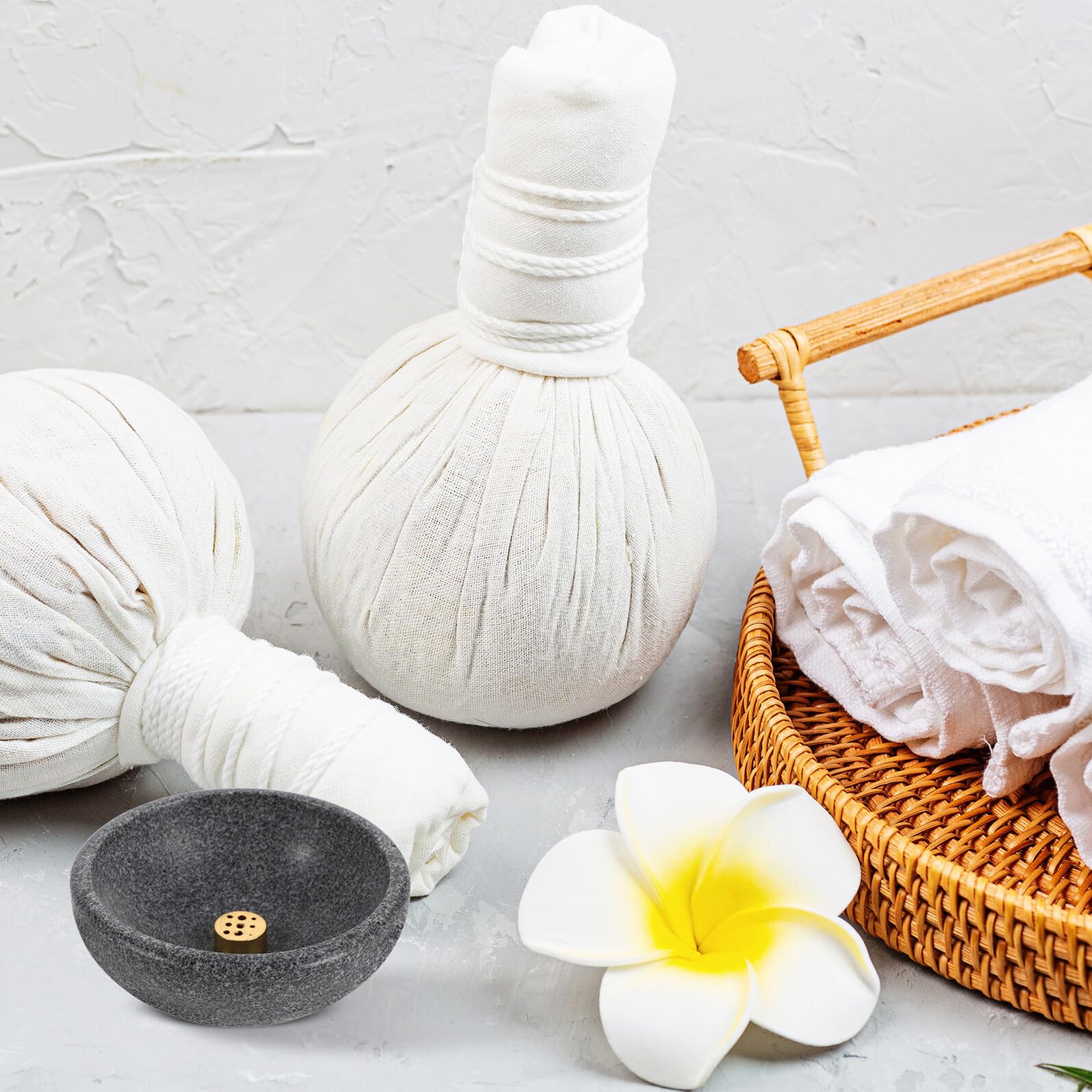 TOYANDONA Porta Incienso de Mármol Natural Latón, Purificador de Espacio Multifuncional para Meditación y Decoración Diseño Refinado y Empaque Elegante