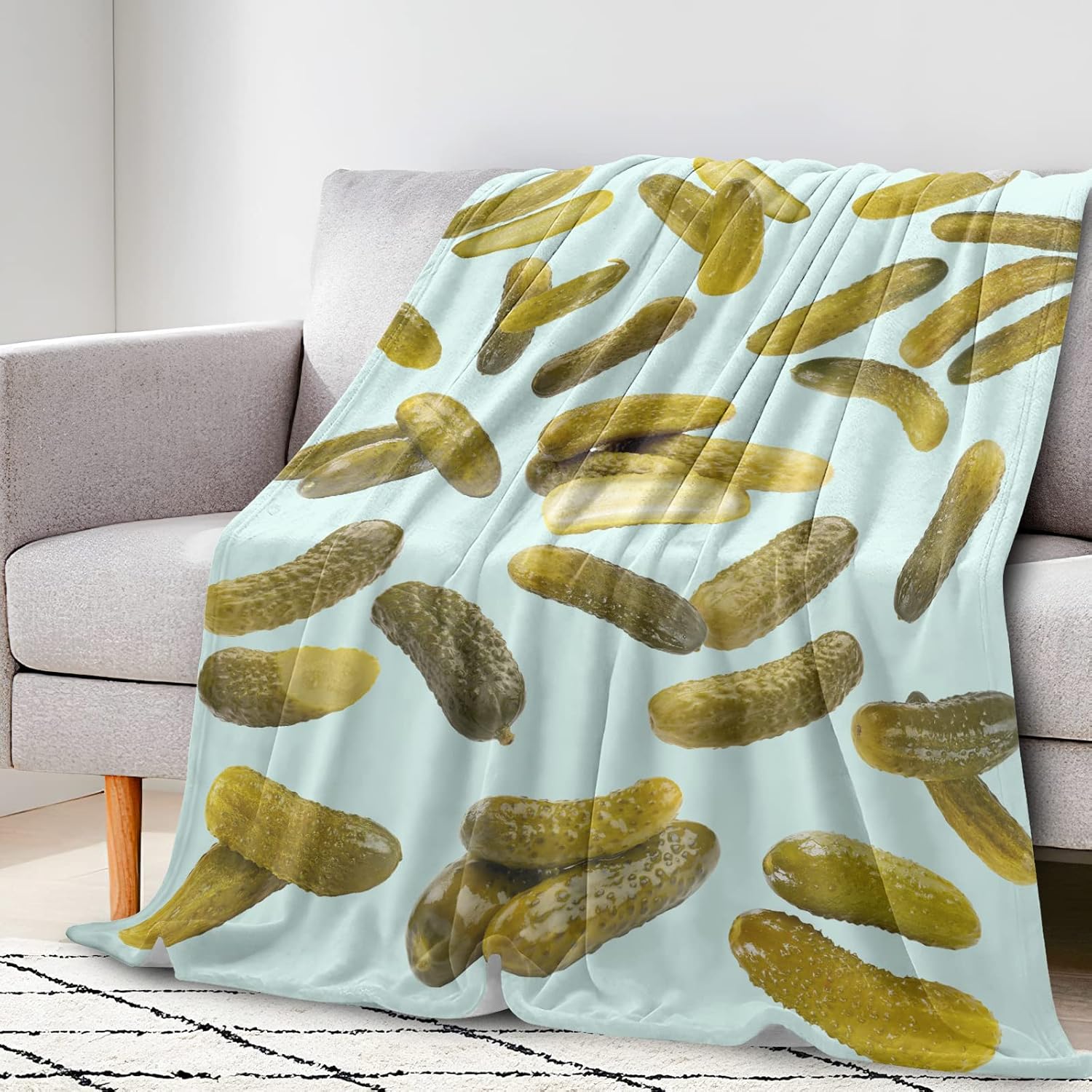 Dill Pickles Blanket Pickle Gifts for Women Girls Boys 50"X