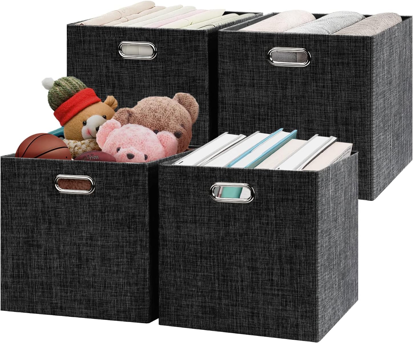 Posprica Fabric Storage Cubes,13×13×13 cube storage bins