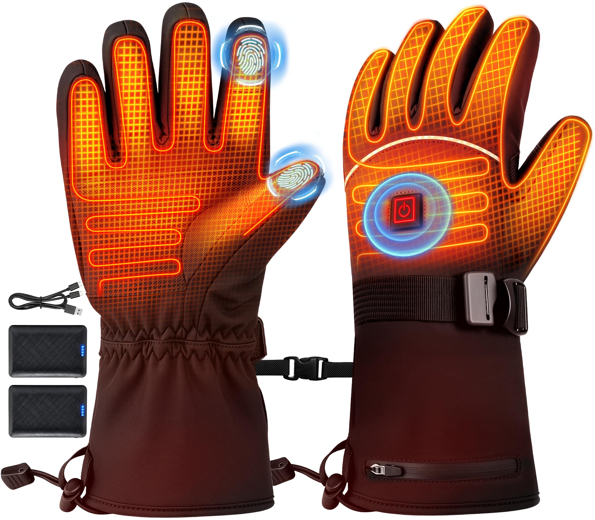 電熱グローブ バイク 電熱手袋 3段階温度調節 ヒーターグローブ Mサイズ Amazon.co.jp: 電熱グローブ バイク 【2025年冬新登場・10秒即暖
