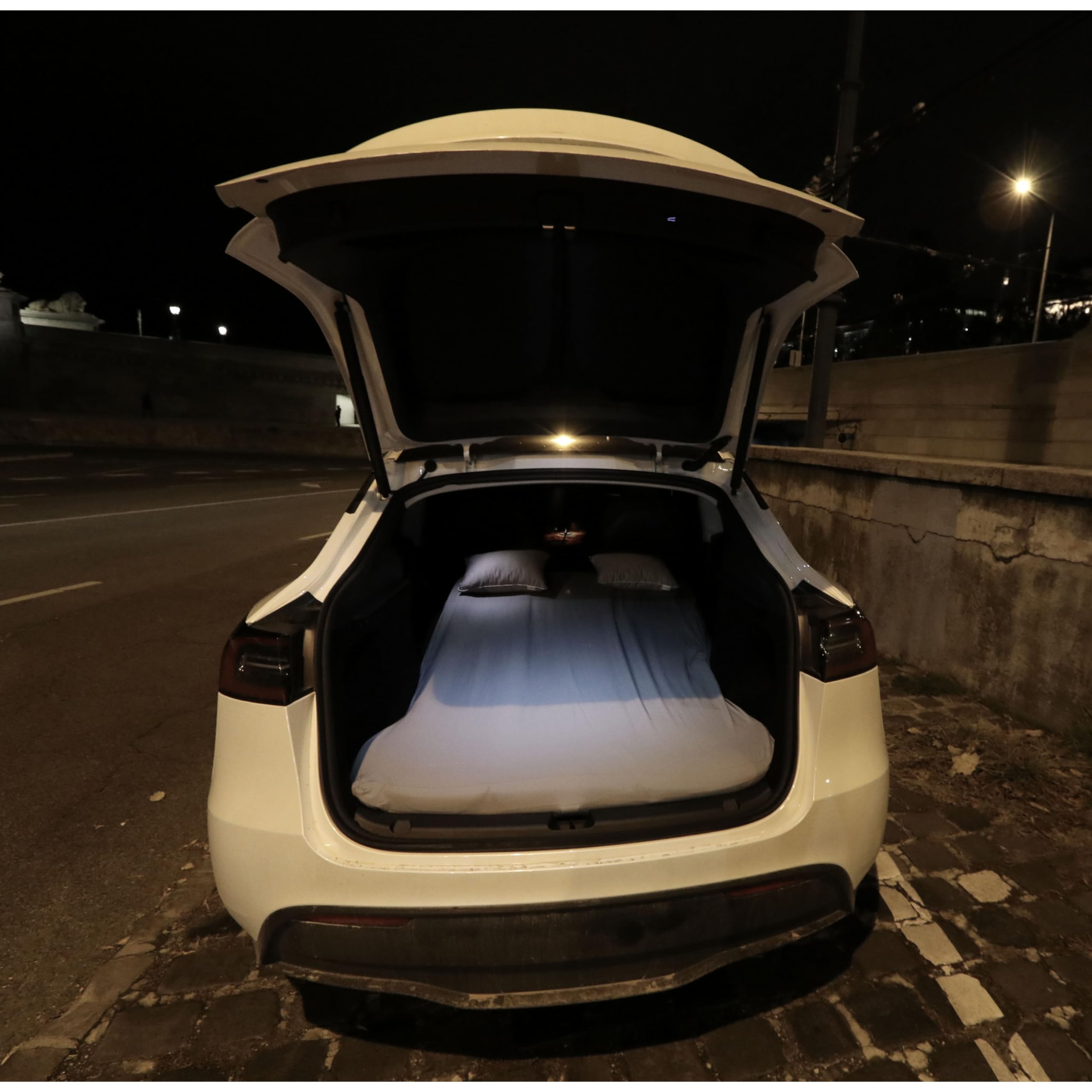 Set Da Campeggio Per Tesla Model 3/Y - Materasso Ad Aria, Prolunga E Oscuranti - Ev-goodies