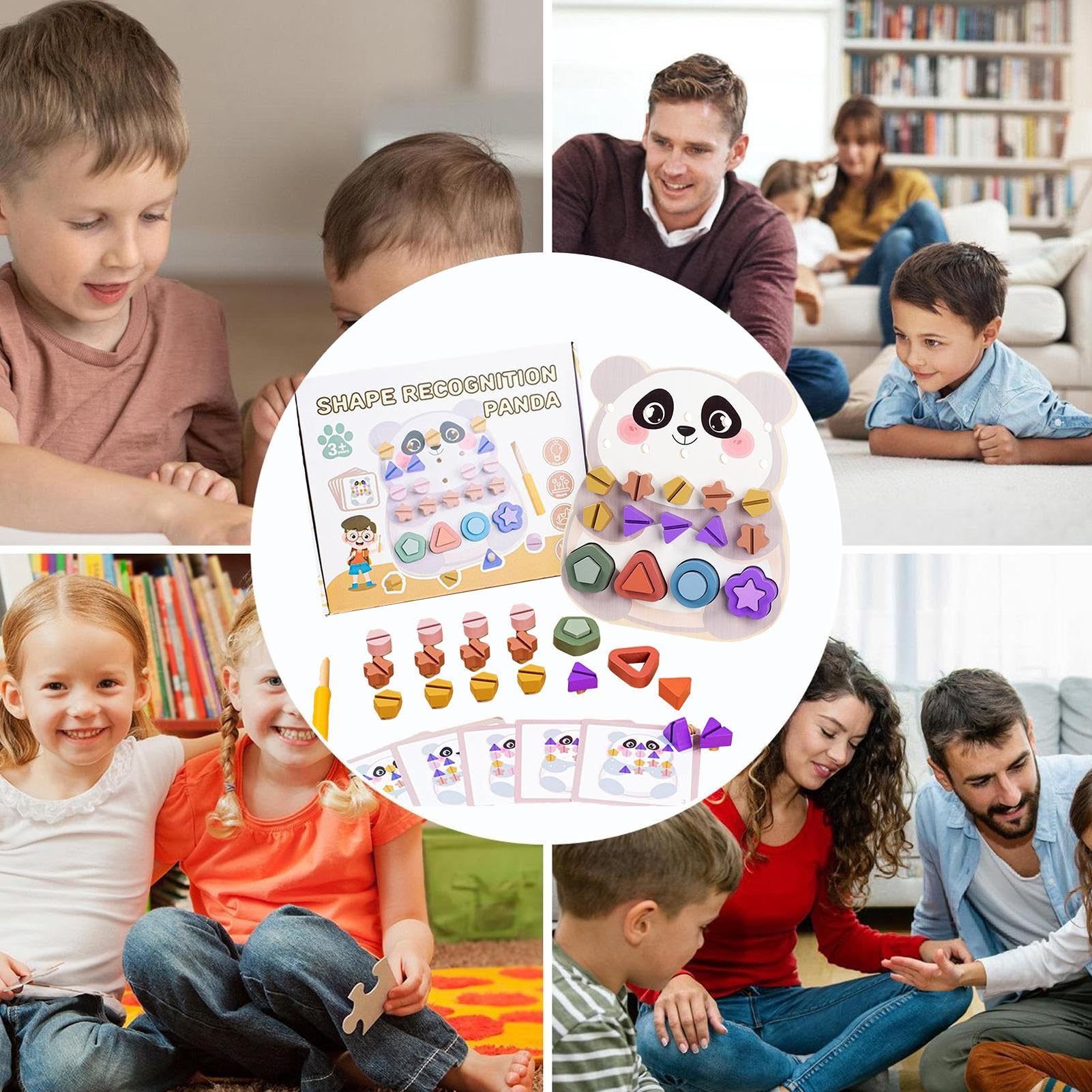 Giochi educativi per il bambino - Giocattolo educativo Forme Animali e Colori Tri Sensoriali | Gioco di Risveglio con Tavola per Sviluppare le abilità motorie Belle Ragazze Ragazzi