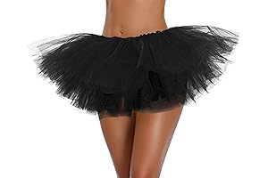 Women's, Teen, Adult Classic Elastic 3, 4, 5 Layered Tulle Tutu