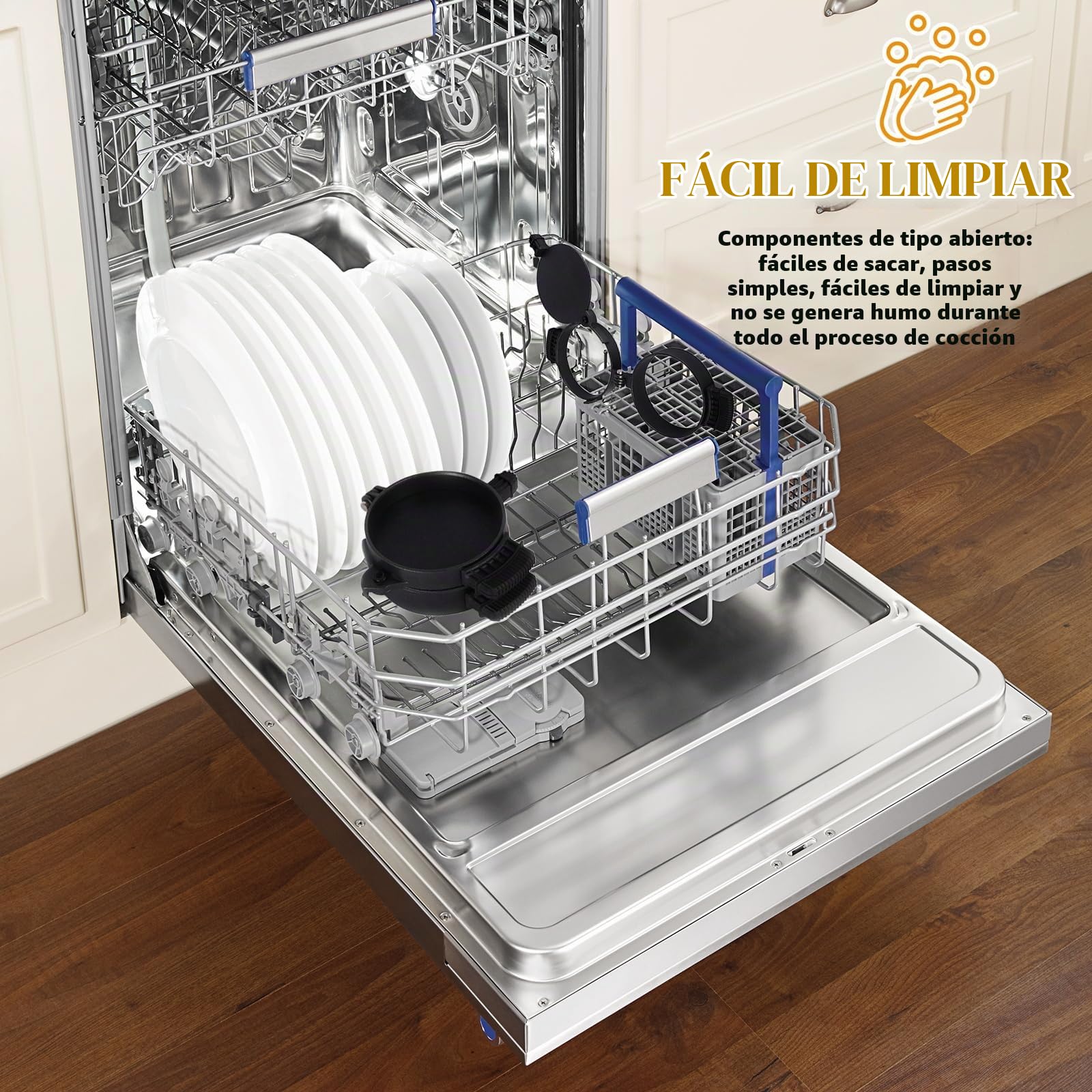 Sandwichera Eléctrica Tostadora De Sándwich, Con Temporizador De Cuenta Atrás Digital, Apto Para Lavavajillas, Perfecto Para Hamburguesas, Refrigerios Y Desayunos Rápidos (Rojo)