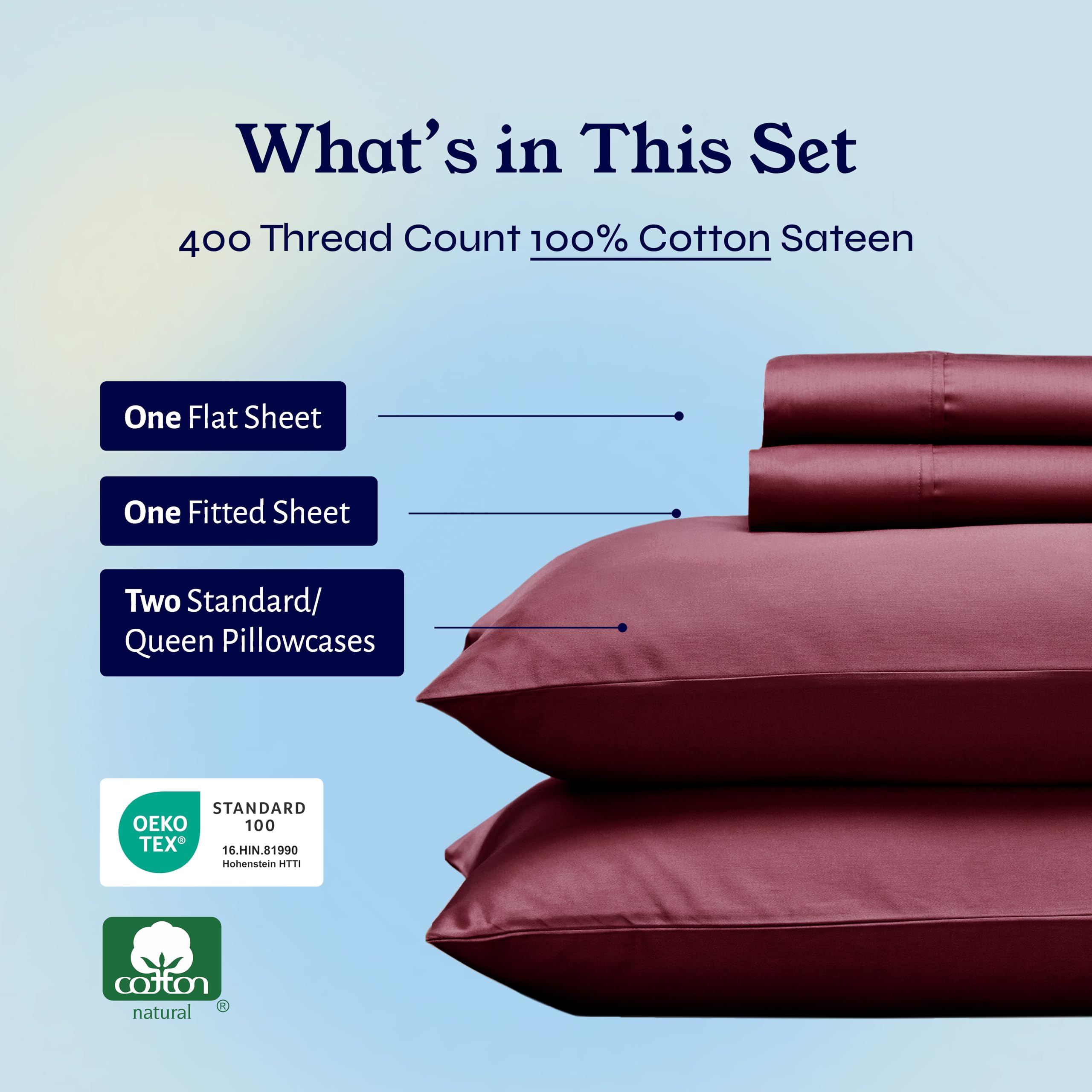 Amazon.com: California Design Den Natural 100% Cotton Sheets, Soft