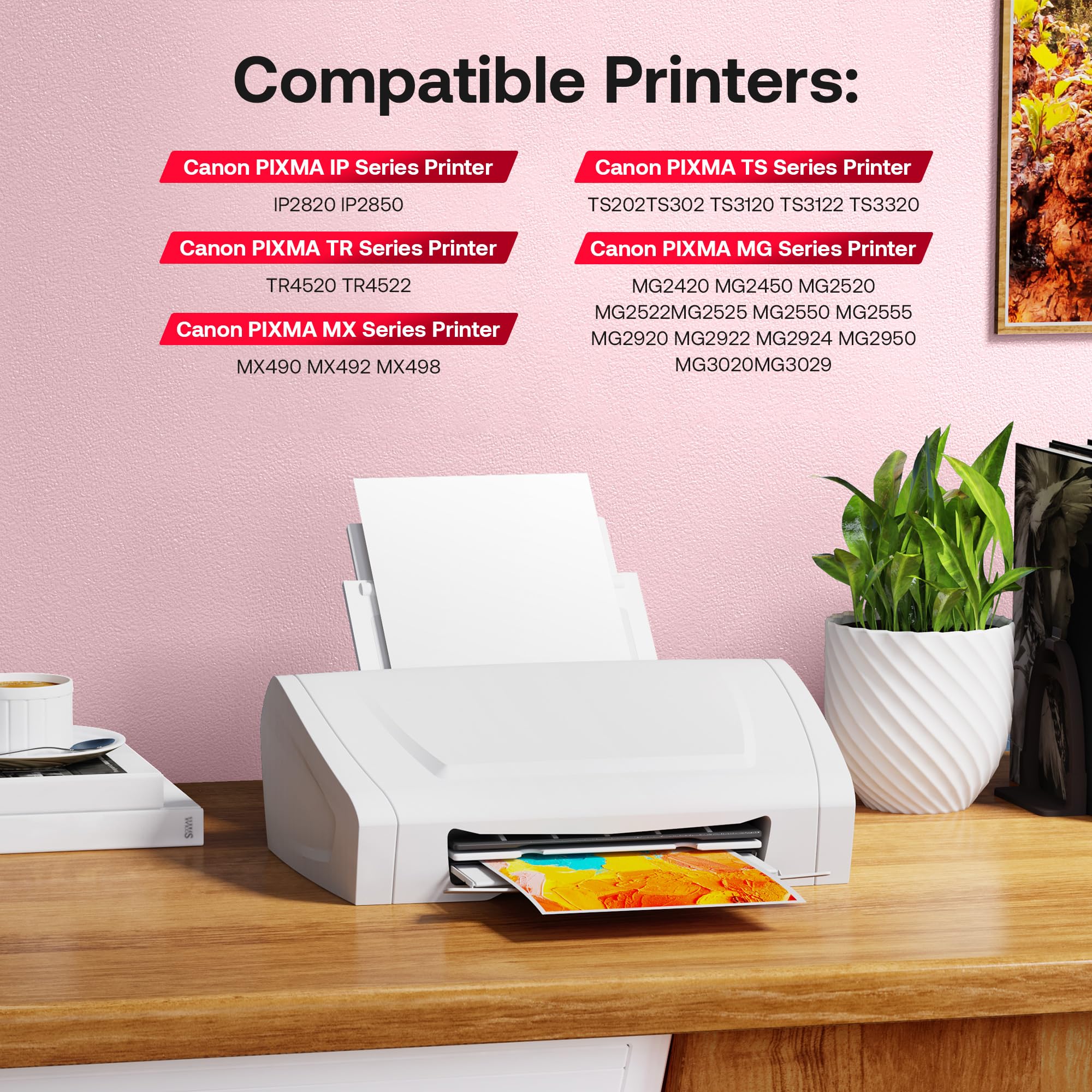 Compatible Ink Cartridge For Canon PG-245XL & CL-246XL - Fits PIXMA MG3020, MX490, TR4522 & More - 3 Year Warranty