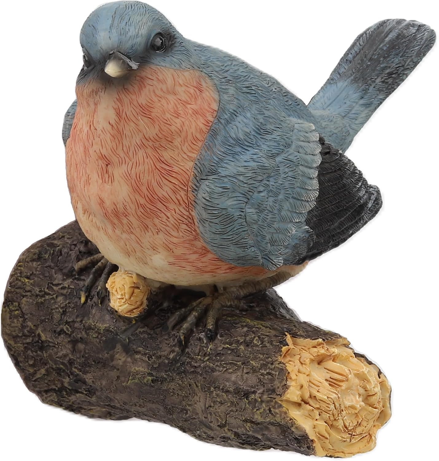 Bird Statue Outdoor Decor,5.7''(H) Hanging Bluebird Statue for Home Porch Patio Door,Resin Cute Bird Sculpture Garden Yard Tree Wall Ornaments