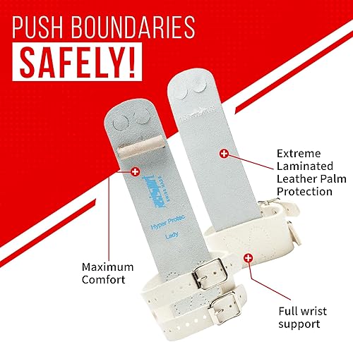 Miniatura 2 de Reisport Gymnastic Protec Elite Hyper Buckle - Agarres desiguales para barra con hebilla, talla XS, S, M, L, entrenamiento de gimnasia para mujeres