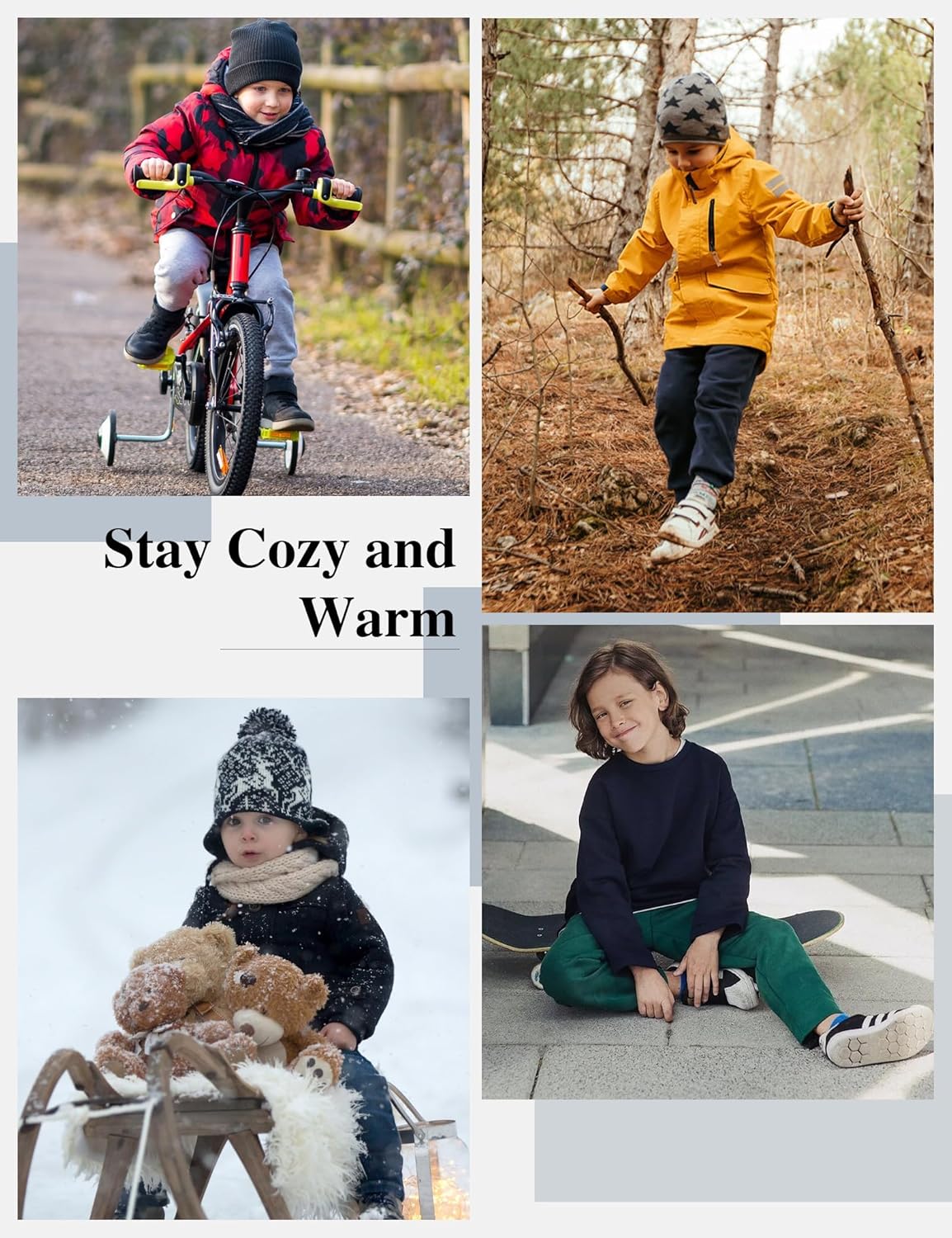 1/4 Pack Boys Sweatpants Fleece Lined Open Bottom Youth Athletic Jogging Track Joggers Pants with Pockets for Kids - Image 6