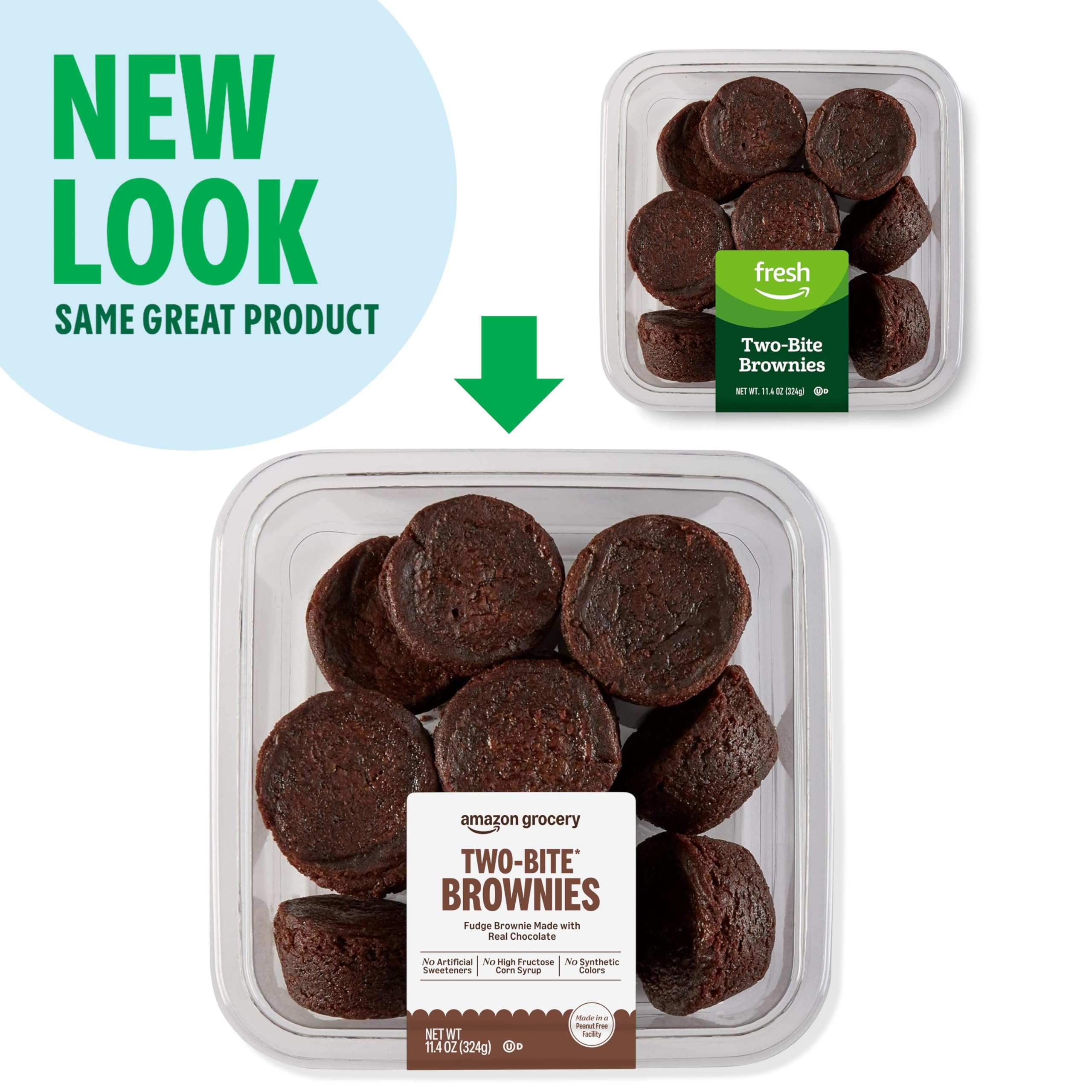 Amazon Grocery Two Bite Brownies 11 4 Oz Frozen Previously Grocery Packaging May Vary — view 2