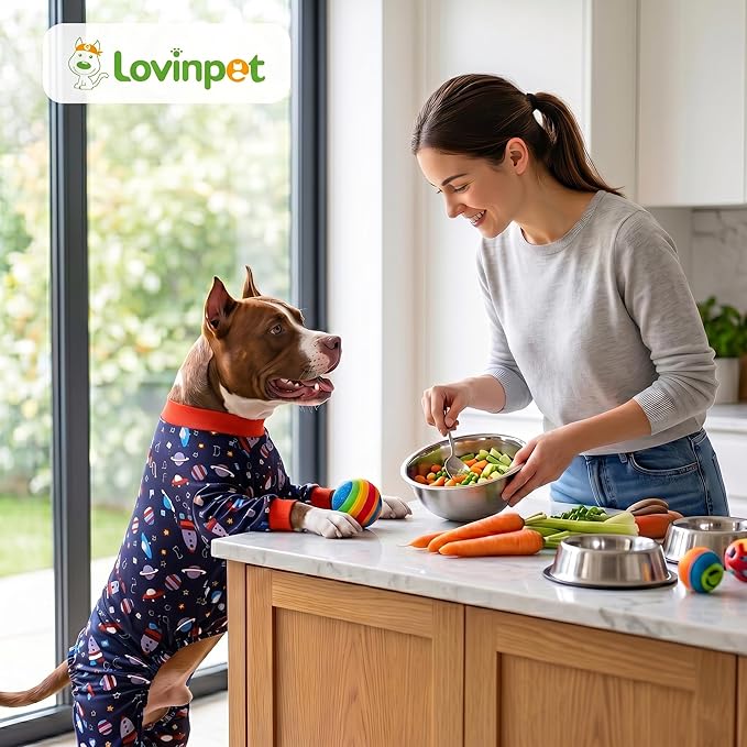 Pijama LovinPet para Perro Grande Ligera Estampado Espacial miniatura 8