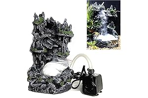 Underwater Fish Tank Waterfall Mountain