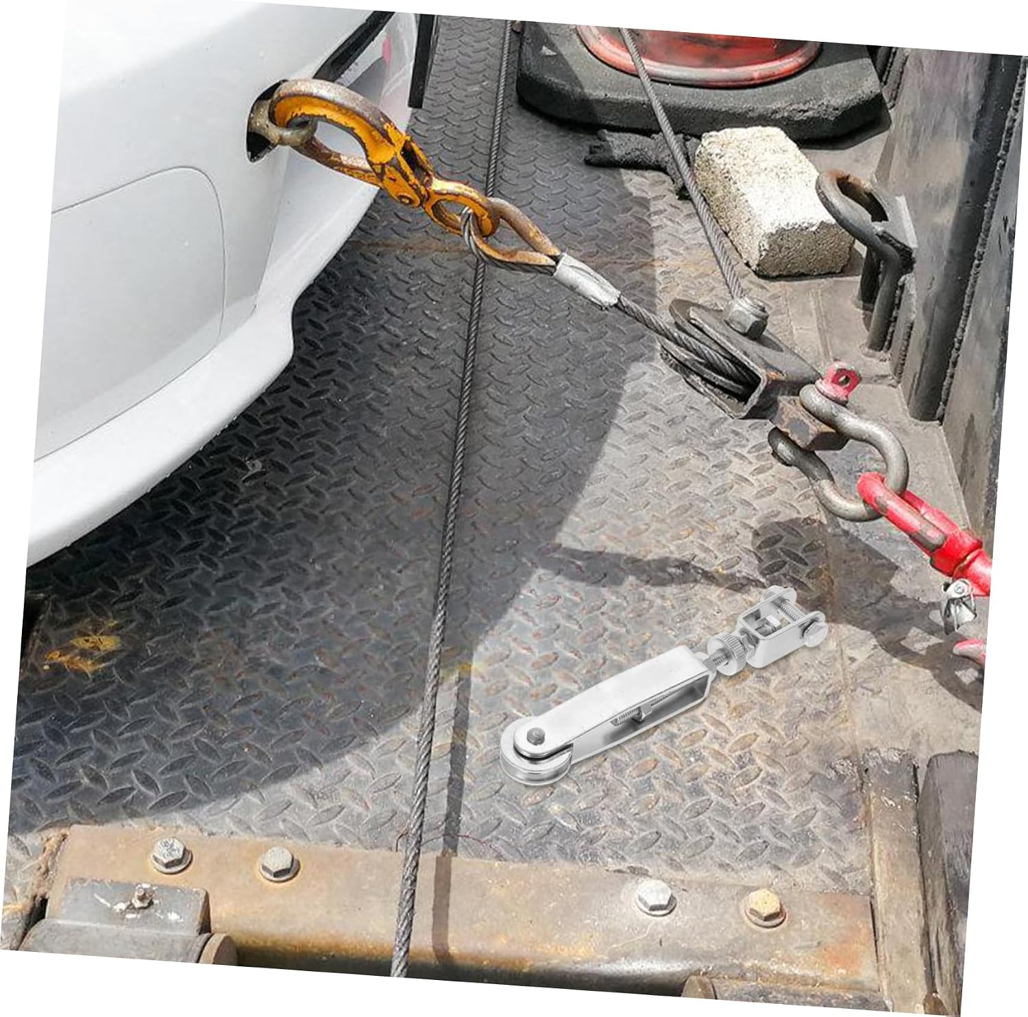 Alipis Rv Brake Wire Connector Iron Wire Adjuster for Trailer Brake System Pulley Connector Replacement and Repair