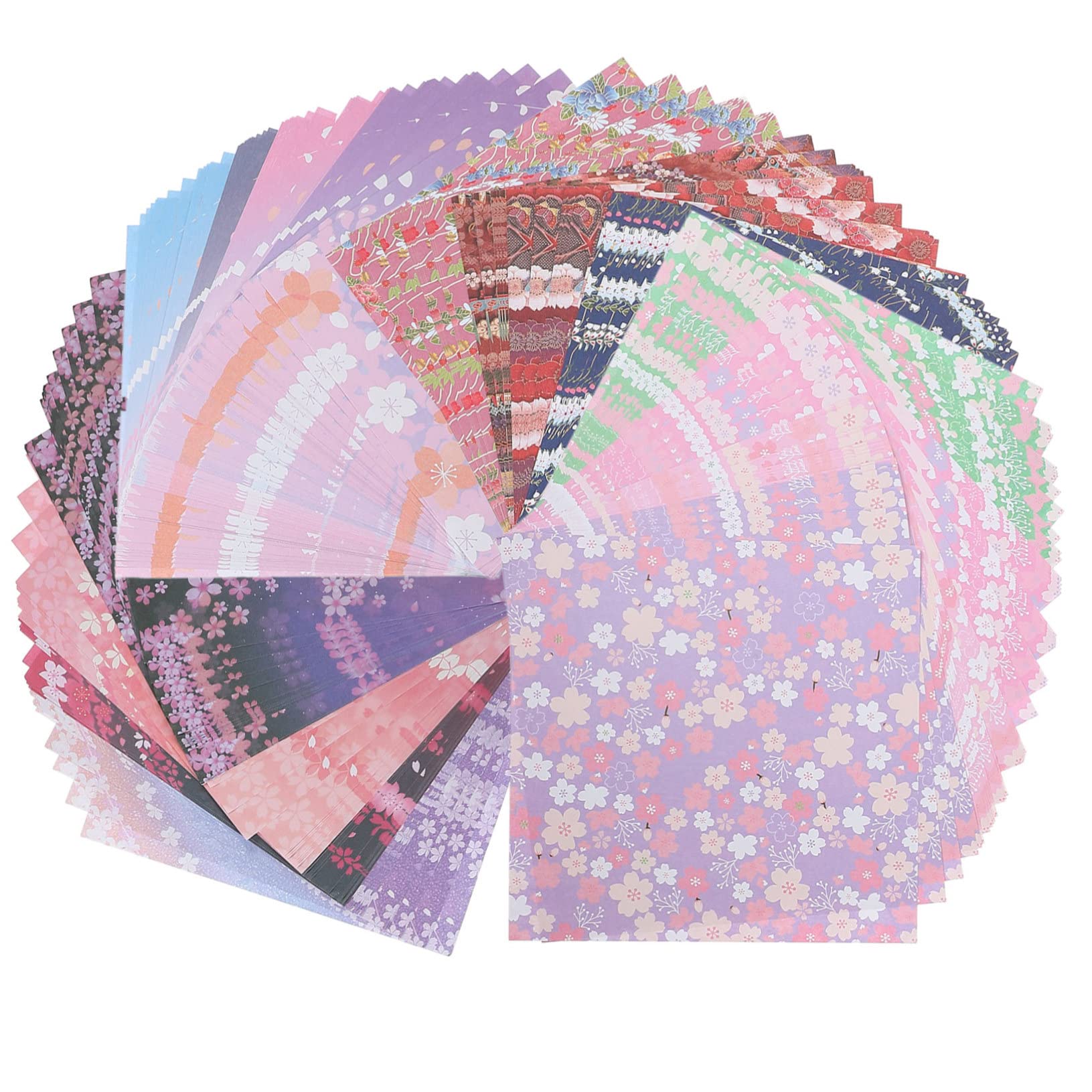 SHINEOFI Carta Origami Spessa E Robusta 480 Fogli Quadrati Carta Da Bricolage Bifacciale Motivi Colorati Per Ragazzi Ragazze E Adulti