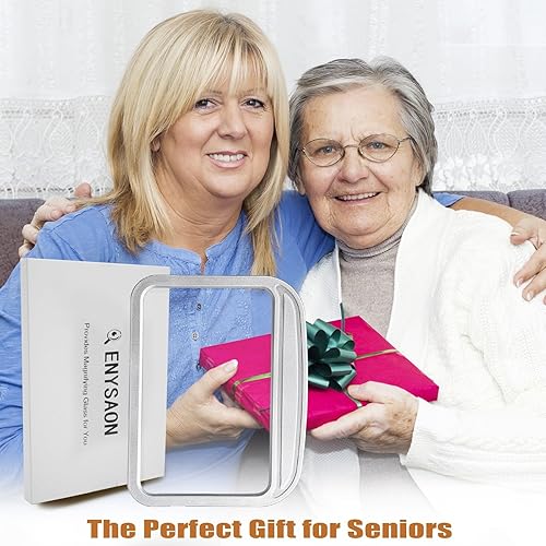 Miniatura 7 de Lupa de página para lectura, lupa ligera de mano, lupa de página de libro completo, lupa de área de visualización grande para leer personas mayores,