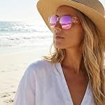 HAOLOTA Lunettes de soleil polarisé pour femmes avec verres de prescription en Strass