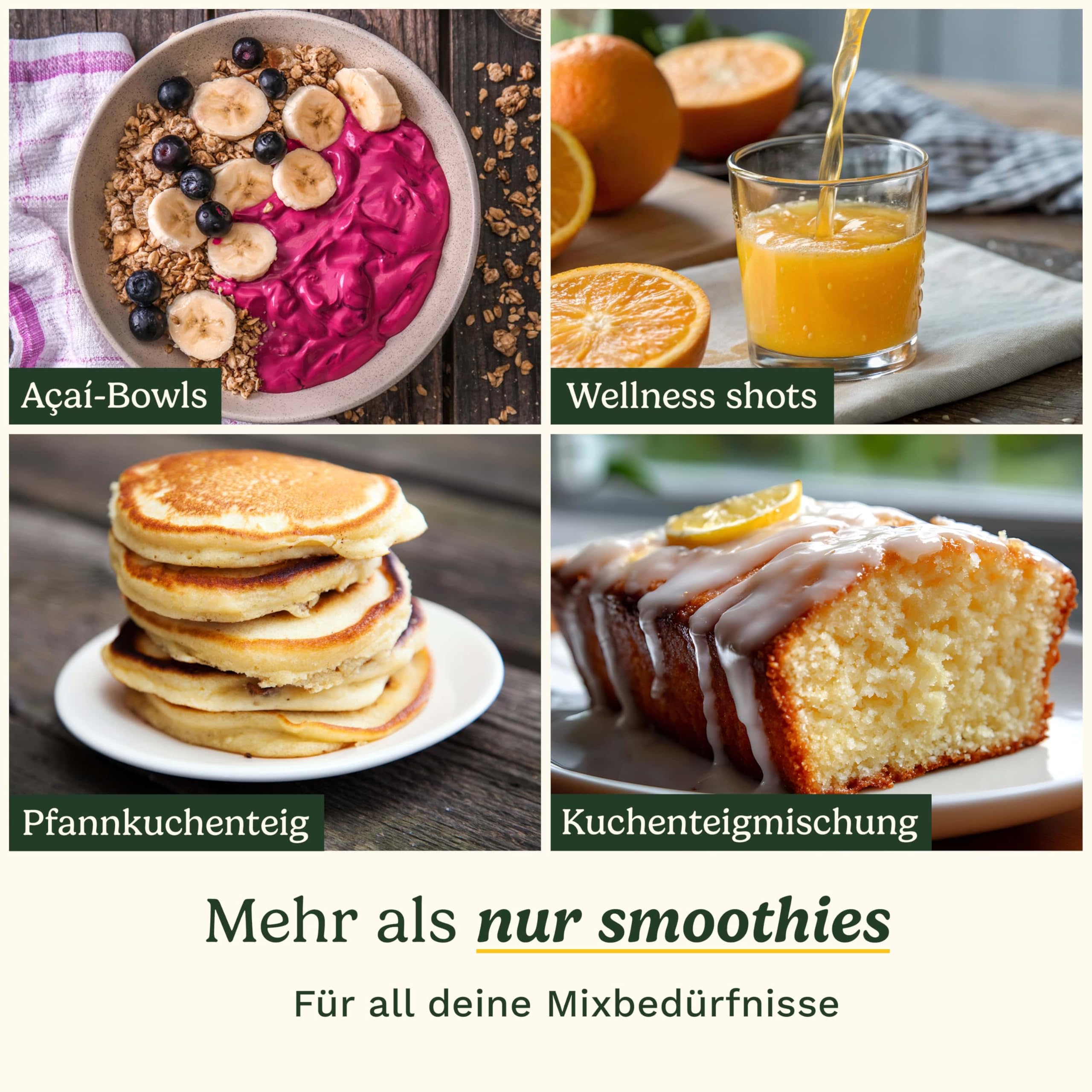 Cuisinart® Blast & Go Kabelloser Mixer | Wiederaufladbar per USB-C | 500 ml BPA-freier Reisebecher | 20.000 U/min Motor | 2 Programme: Mixen & Smoothie | Smoothies, Proteinshakes, Eis crushen, Milchsh