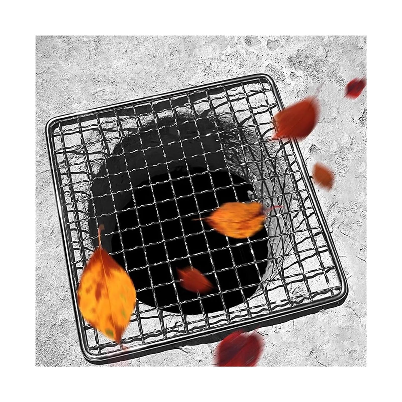 Stainless Steel Square Drain Protectors 304 Stainless Steel Square Drain Protector 1cm Filter Hole Multiple Sizes(20x20cm)