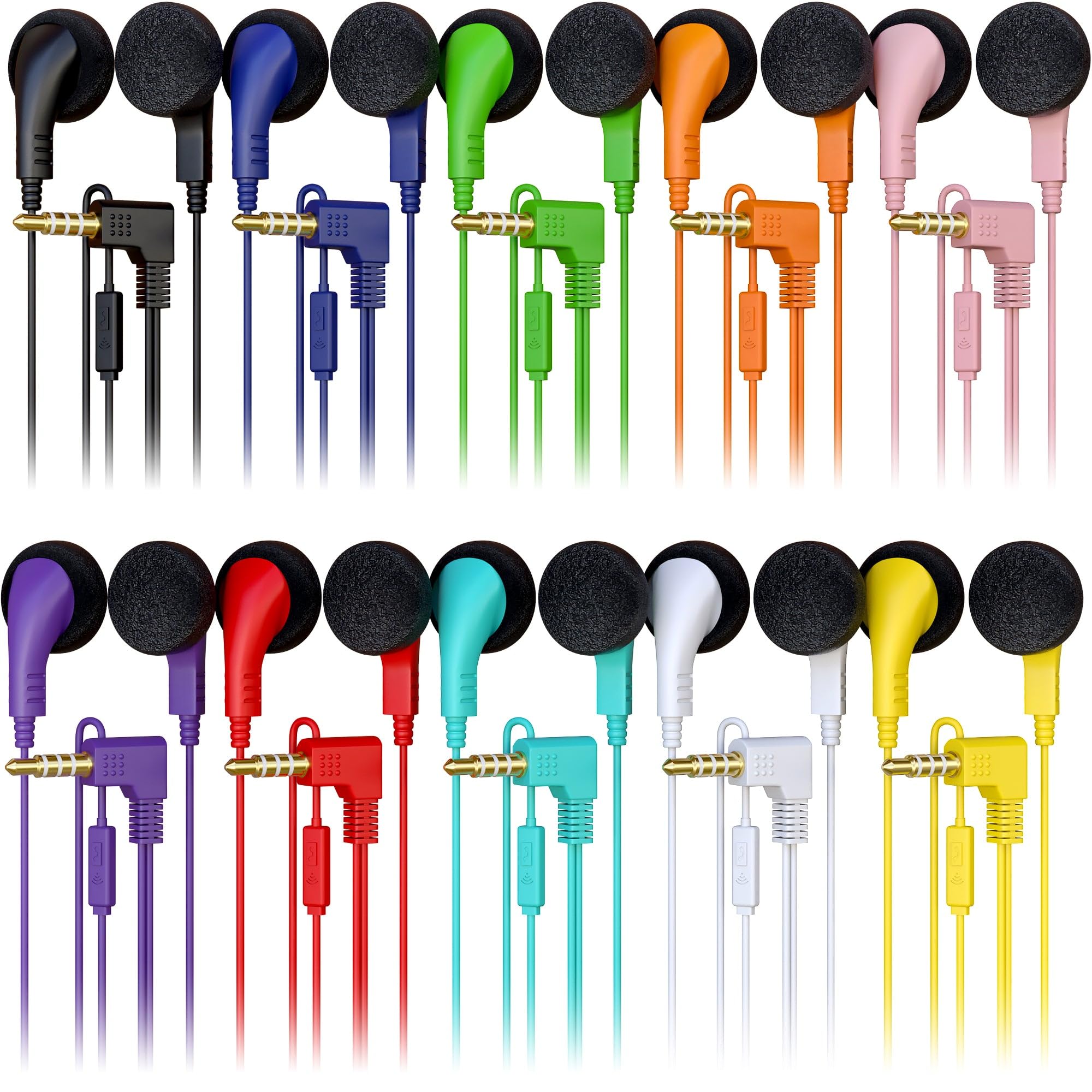 専用10×5 Amazon.com: 40 Pack Bulk Wired in-Ear Earphone Headphones