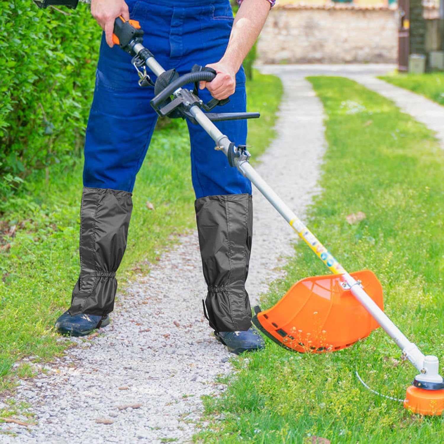 1 Paire Guêtres Jardinage, Guêtres Randonnée été, Outdoor Guêtre Homme, Réglables, Conviennent pour Les Fermes, Les Jardins, Les Pelouses, La Randonnée, L'alpinisme Et Le Ski