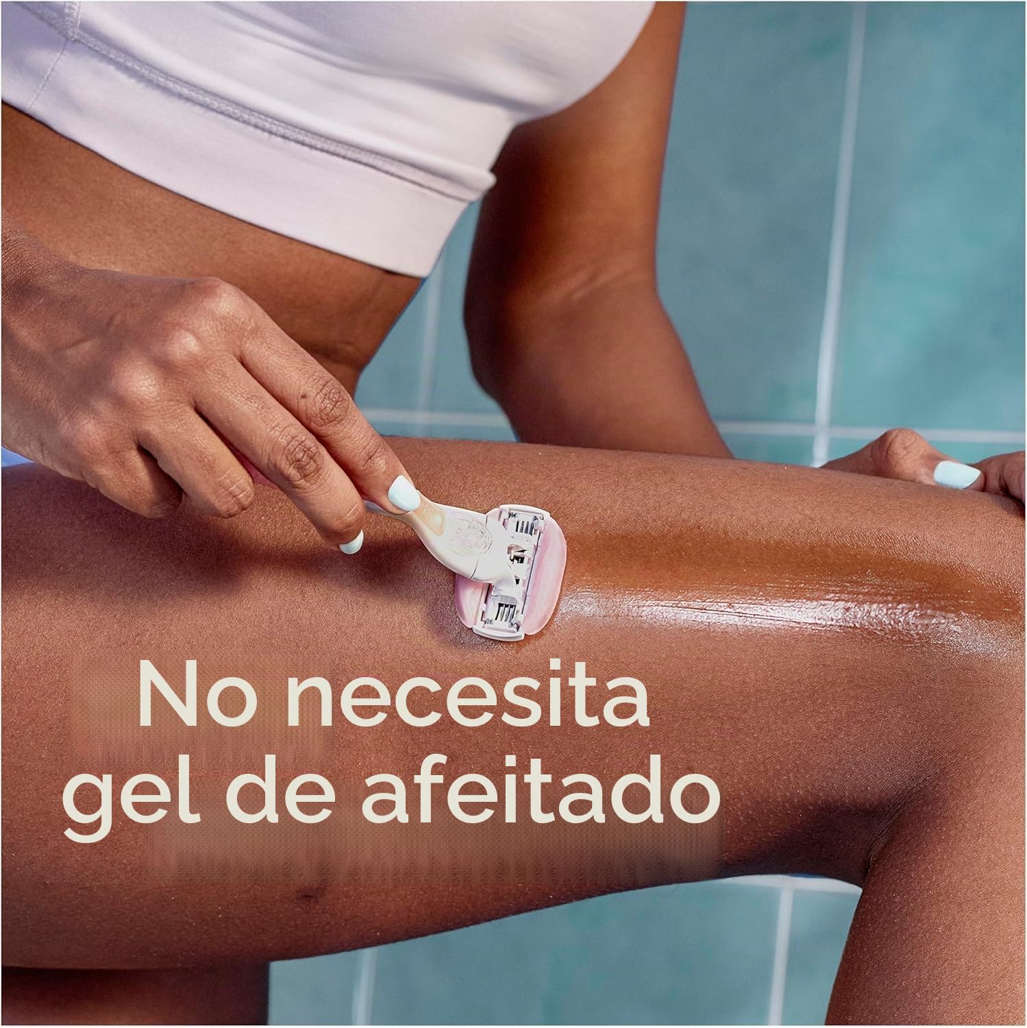 Gillette Venus – Juego de 8 recambios de afeitadora para mujeres ComfortGlide Spa Breeze, autépticas, barras perfumadas, sin necesidad de gel de afeitar, cartuchos de 3 cuchillas diseñados para cuerpo