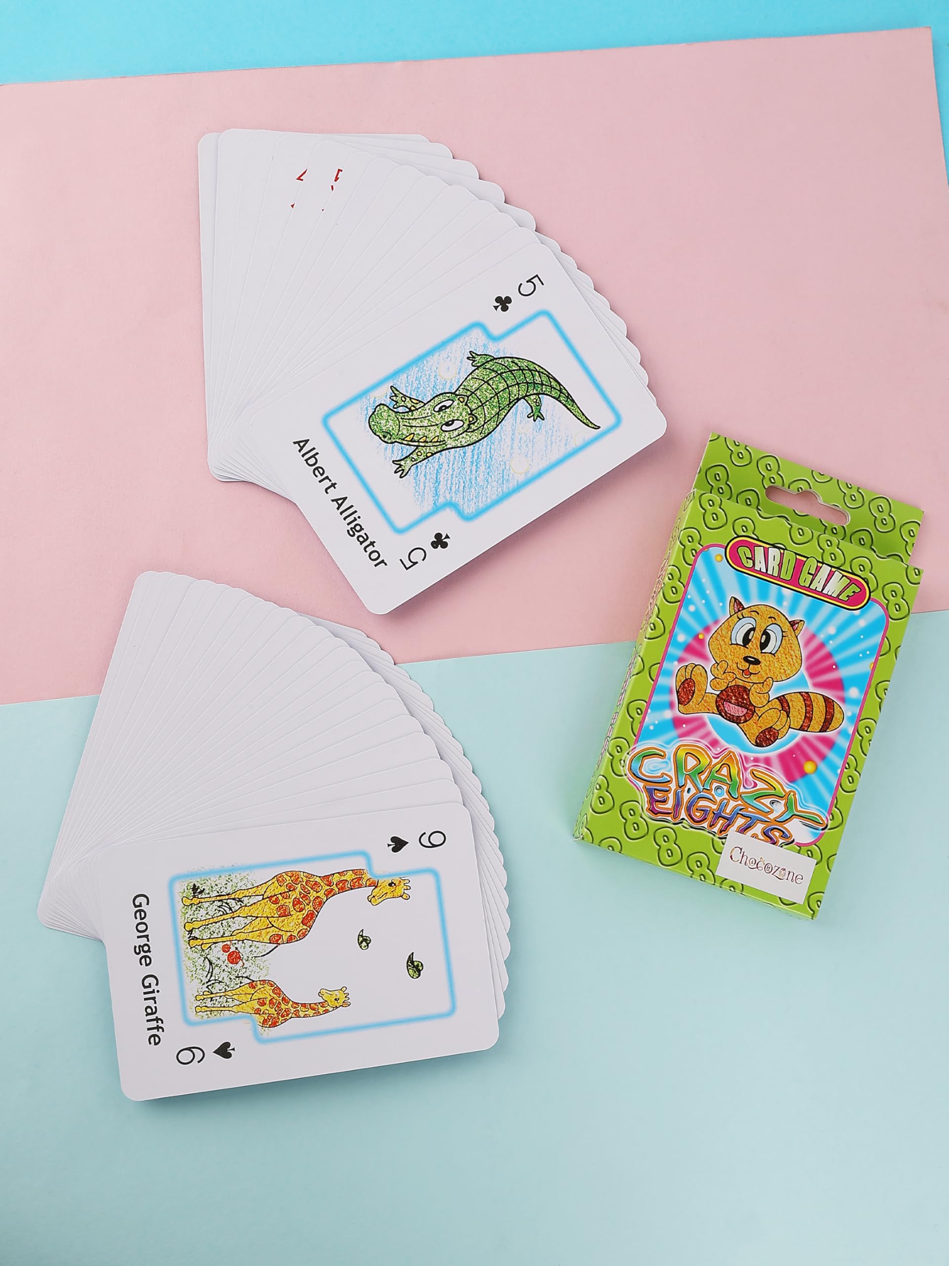 Chocozone Card Games for Kids Crazy Eight Card Game Classic Family Games Toys for 4+ Years Old Kids (B0DG62XK8M) Amazon Price History, Amazon Price Tracker