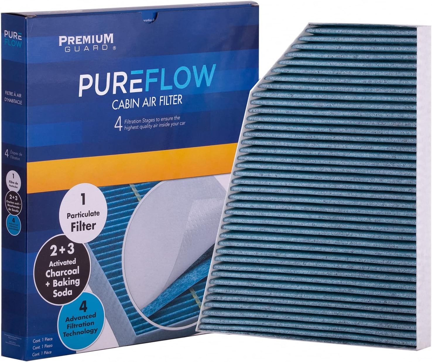 PureFlow HEPA Cabin Air Filter PC99459HX | Fits 2016-2021 Tesla X, Recirculation