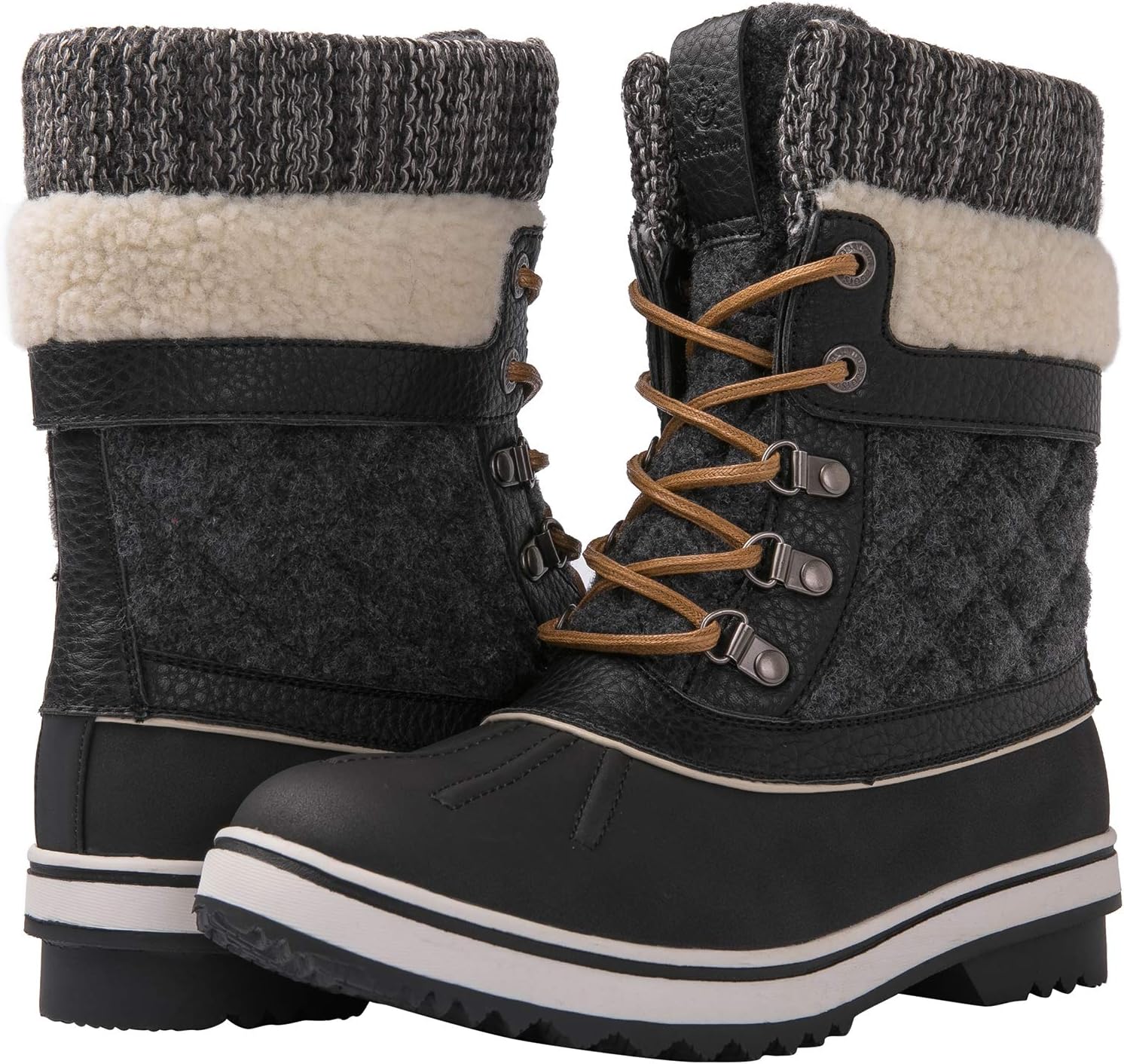 GLOBALWIN Women's Waterproof Winter Boots Snow Boots For Women