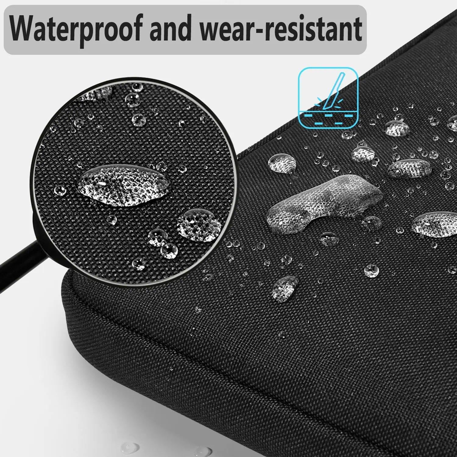 HSEOK Sac à Bandoulière Fin pour Ordinateur Portable 13"-14" avec Petit étui pour MacBook Pro 14" M4/M3/M2/M1 2025-2021, Tous les Modèles 13,3" MacBook Air/Pro, La plupart des PC 13"-14"