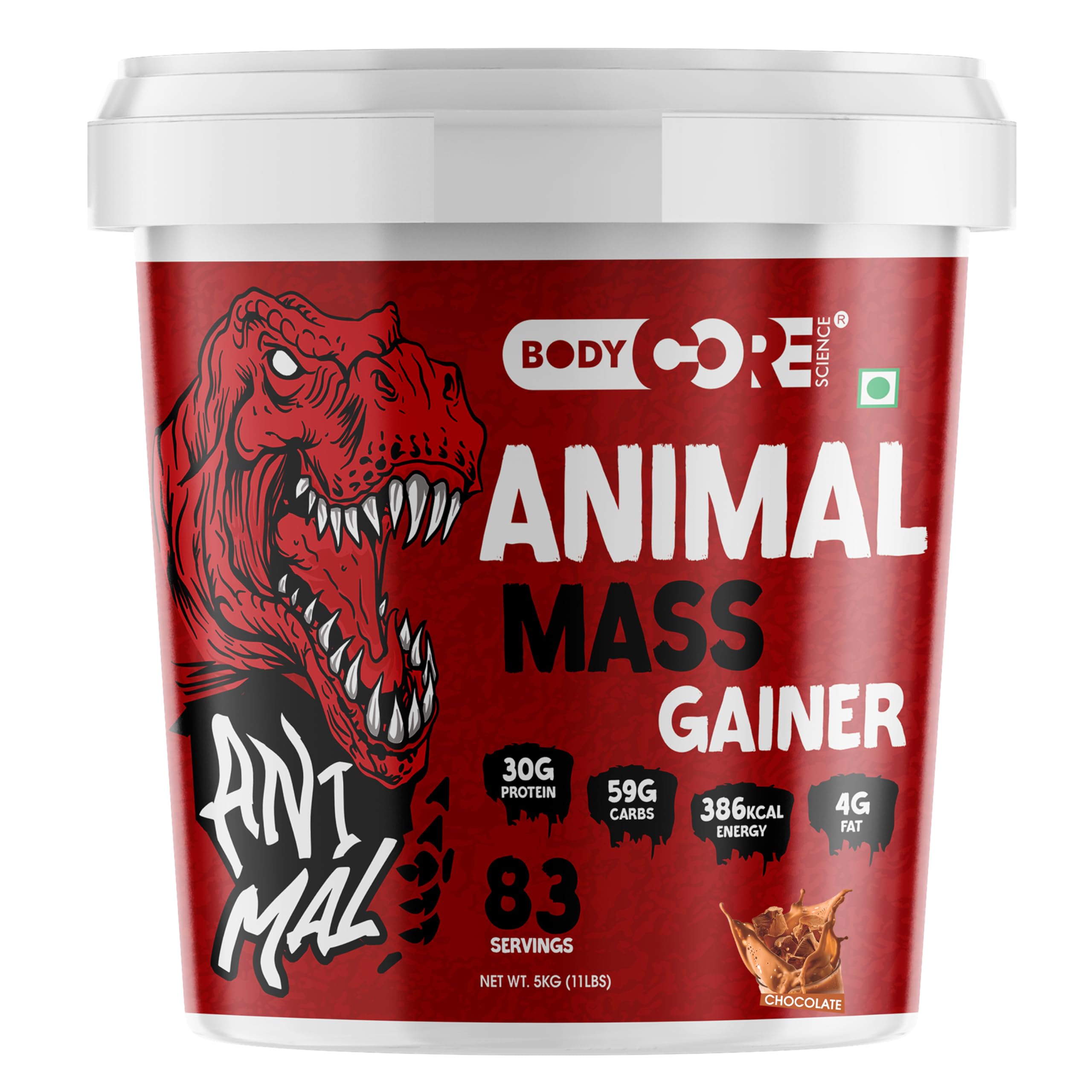 Body Core Science Animal Mass Gainer-5 Kg/Weight Gainer/Muscle Gainer (Chocolate) (B0CNXD7QMX) Amazon Price History, Amazon Price Tracker