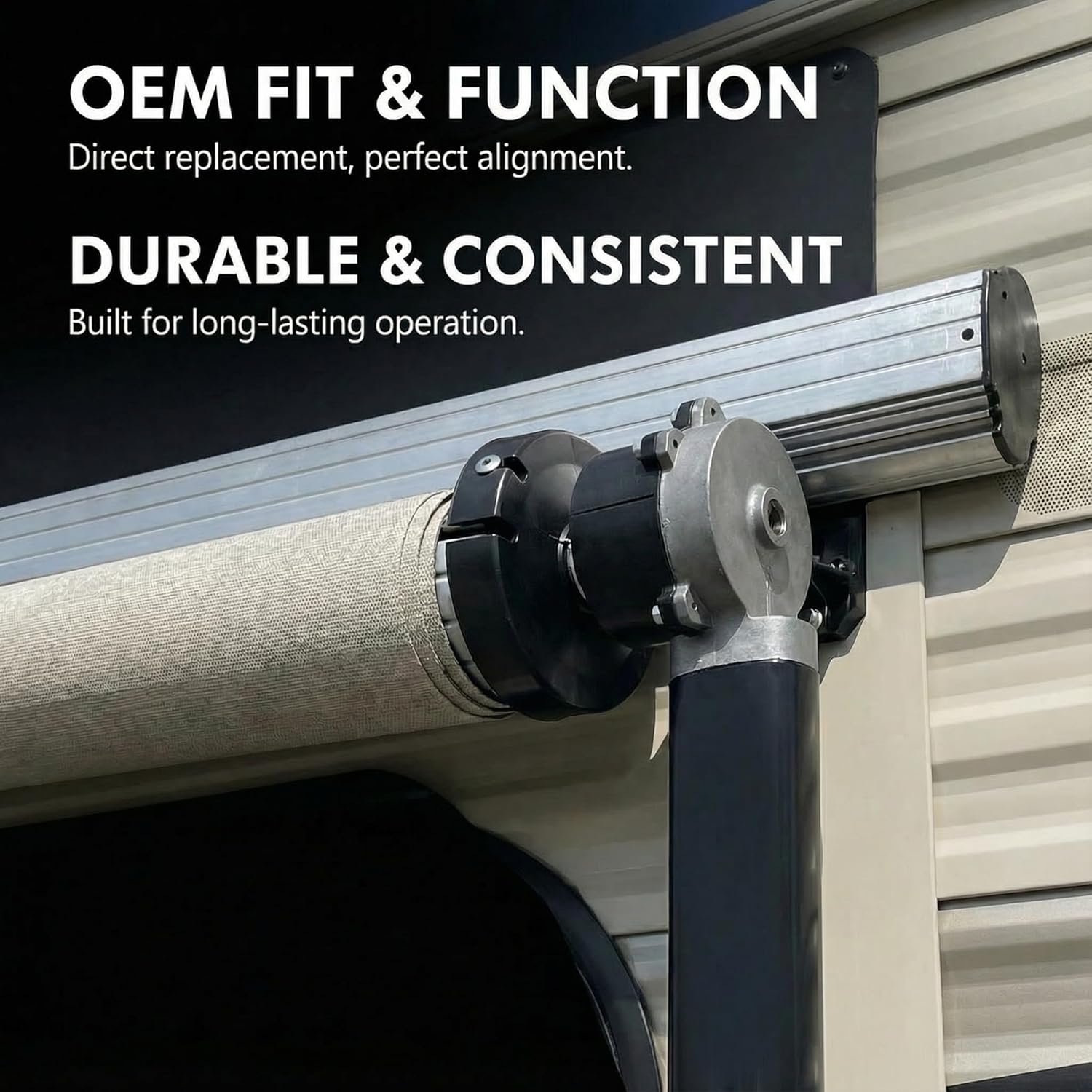 RV Awning Motor Replacement for Dometic 9200 Series Power Awnings, High Torque 3317084.000U Drive Repair Kit, Compatible with 3316605.001 3316605.017, Heavy Duty Weather-Resistant Motor