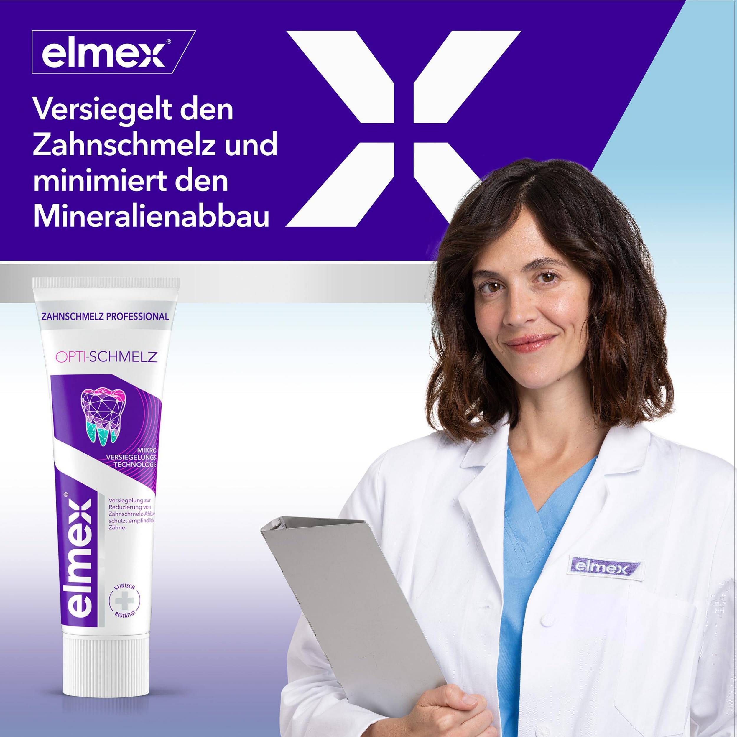Elmex Opti-schmelz professional Zahnpasta Versiegelung und Stärkung, 75 ml Pasta do zębów