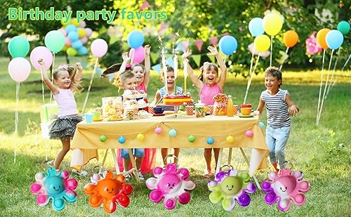 Miniatura 4 de Paquete de 100 juguetes divertidos de pulpo, pequeños regalos de verano, juguetes únicos surtidos para niños, estudiantes, regalos de profesores de