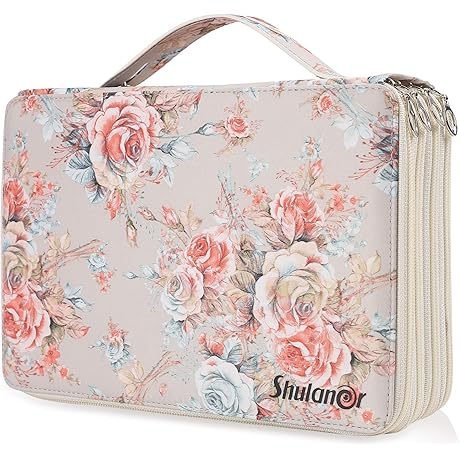 Shulaner 160-Slot Watercolour Pen Case