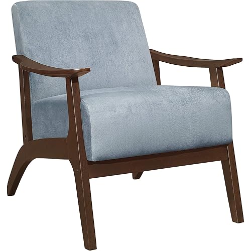 Lexicon Savry Living Room Chair, Blue Gray