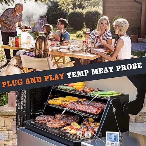 Miniatura 6 de Sonda de repuesto mejorada para termómetros Thermopro TP20, TP17, TP16, TP09, TP08, etc., sonda de termómetro de carne de 0.098in, 2 piezas con 2