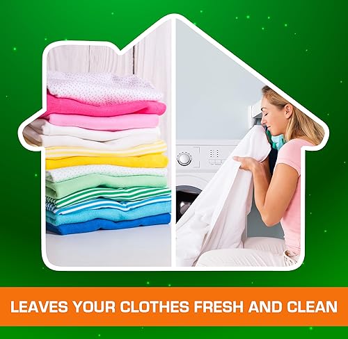 Miniatura 4 de Paquete de suministros de lavandería Gain  Paquete de 5 unidades de lavandería a granel con detergente de ganancia, refuerzo de aroma de fuegos