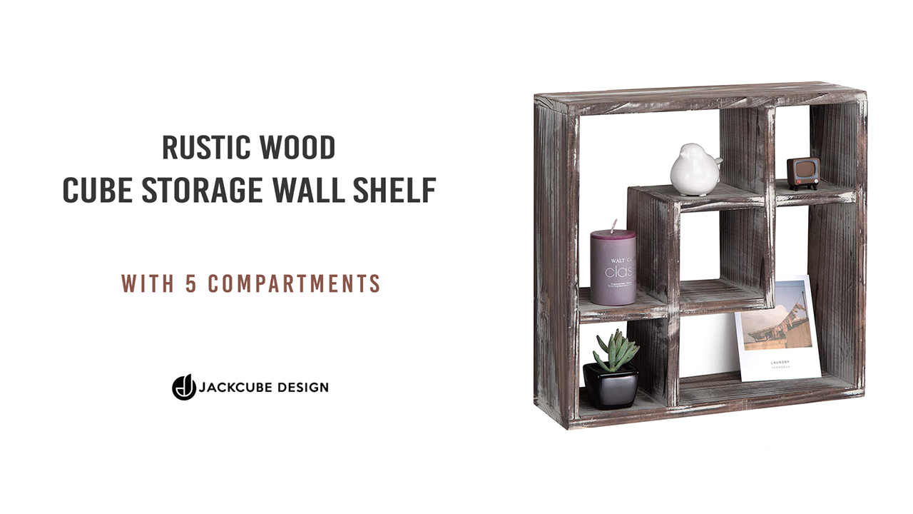 Amazon.com: J JACKCUBE DESIGN Rustic Cube Storage Wood