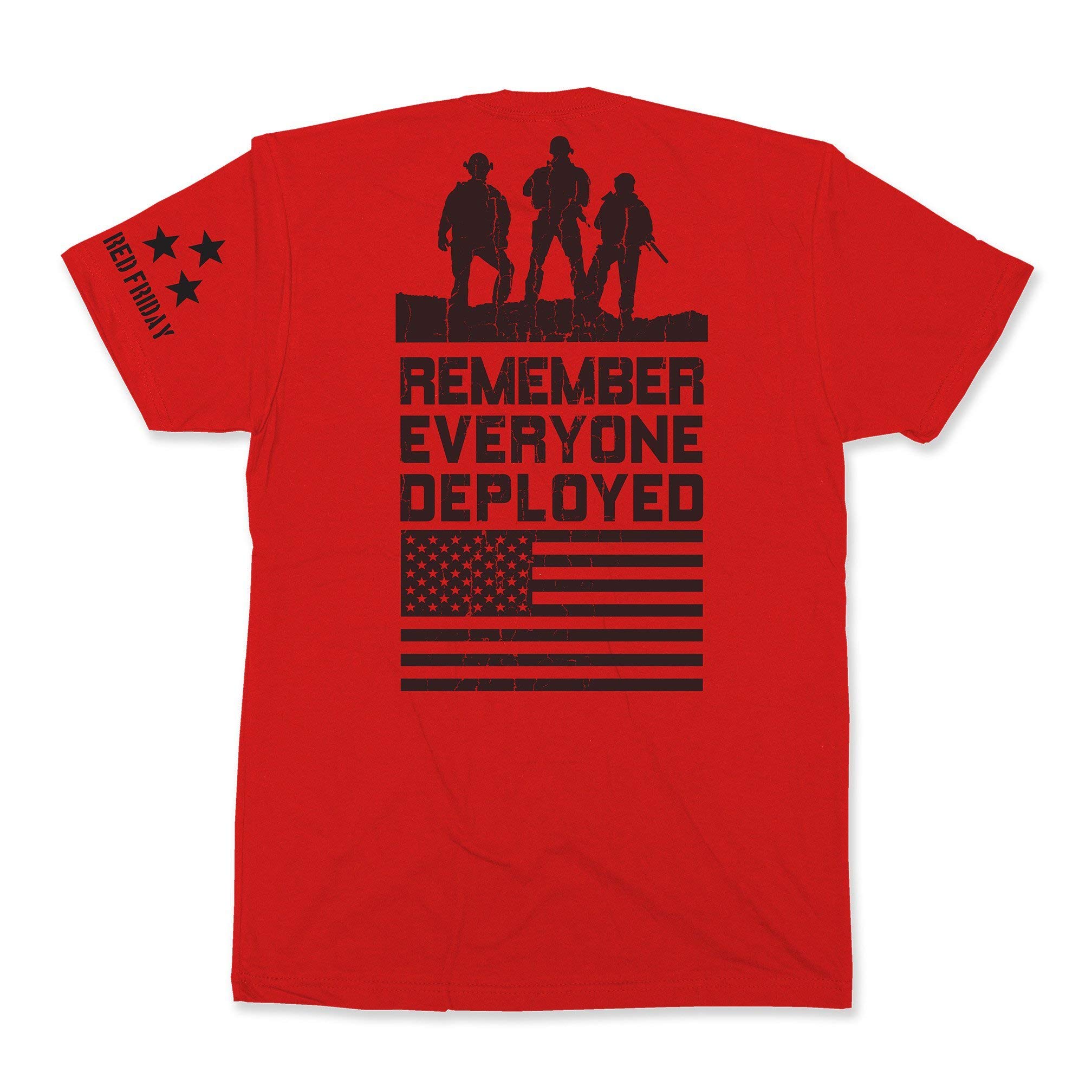 BONE HEAD OUTFITTERS R.E.D. Soliders - Camiseta de manga corta para hombre - Rojo - X-Large
