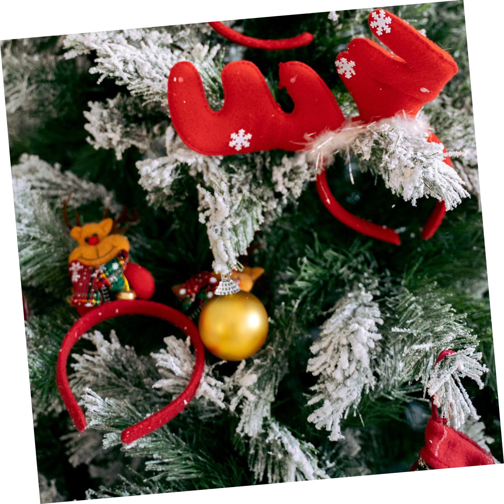 Veemoon Tapas Creativas para Bolas Colgantes de Navidad Accesorios DIY para Decoración de Árbol Cubiertas Plateadas para Adornos Navideños