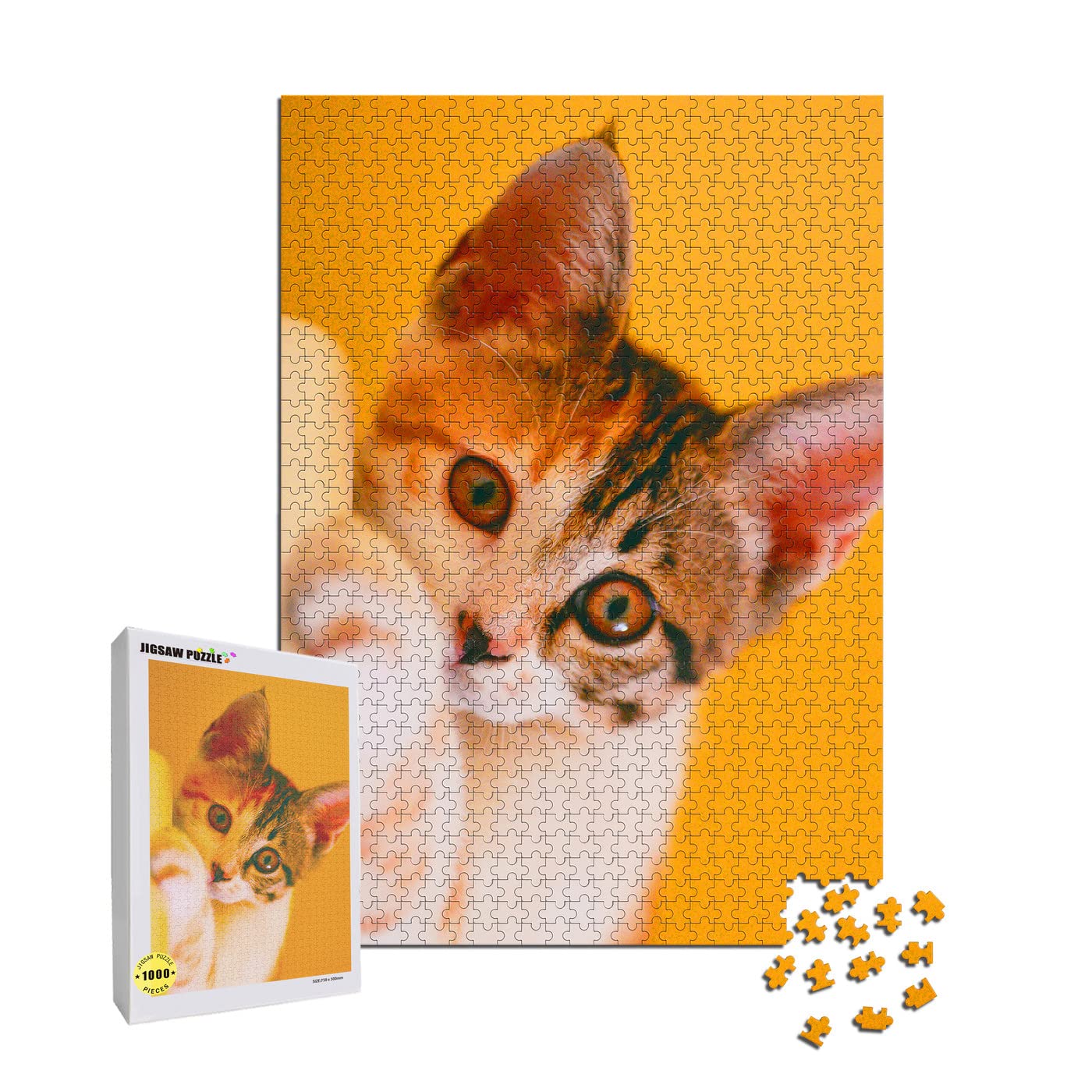 MXCUSTOM Puzzle Personalizado con Foto 1000 Piezas, Rompecabezas Regalos Originales para Pareja Adultos, Personalizada con tu Propia Foto Imagen Texto Diseña Vertical (PUZ-1000-V)